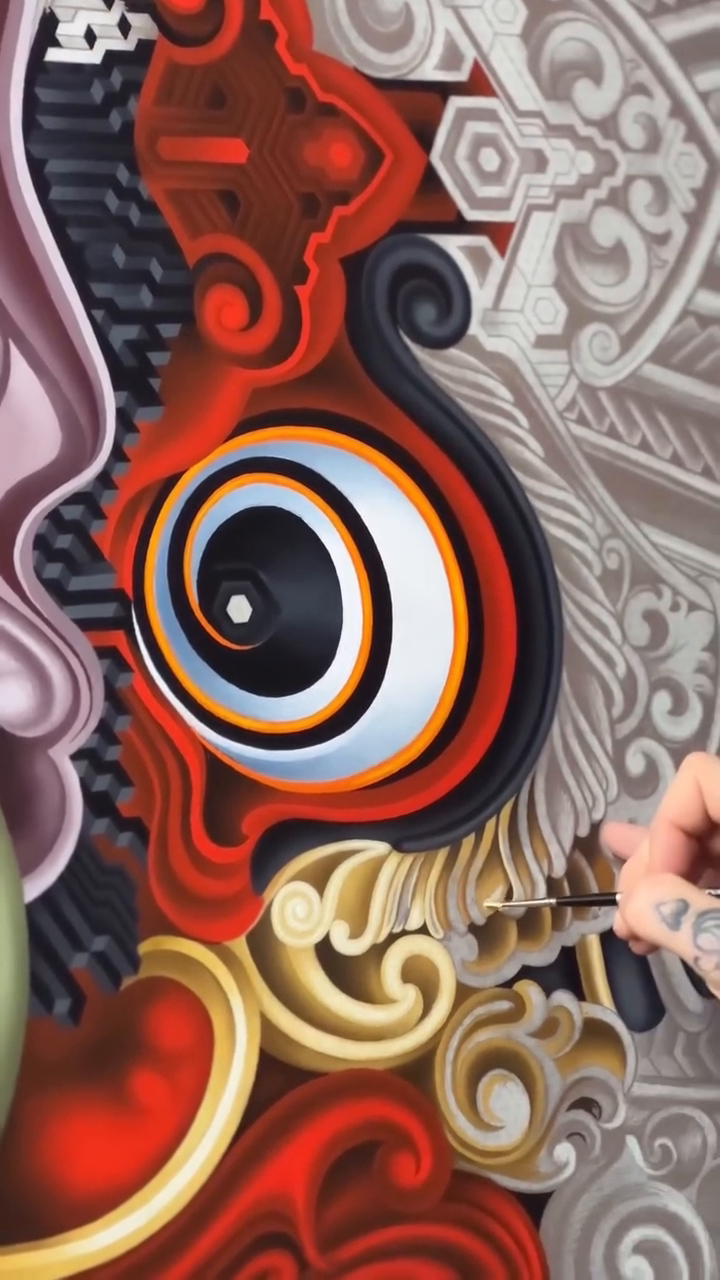Dragon head japanese irezumi tattoo by Mike Cole