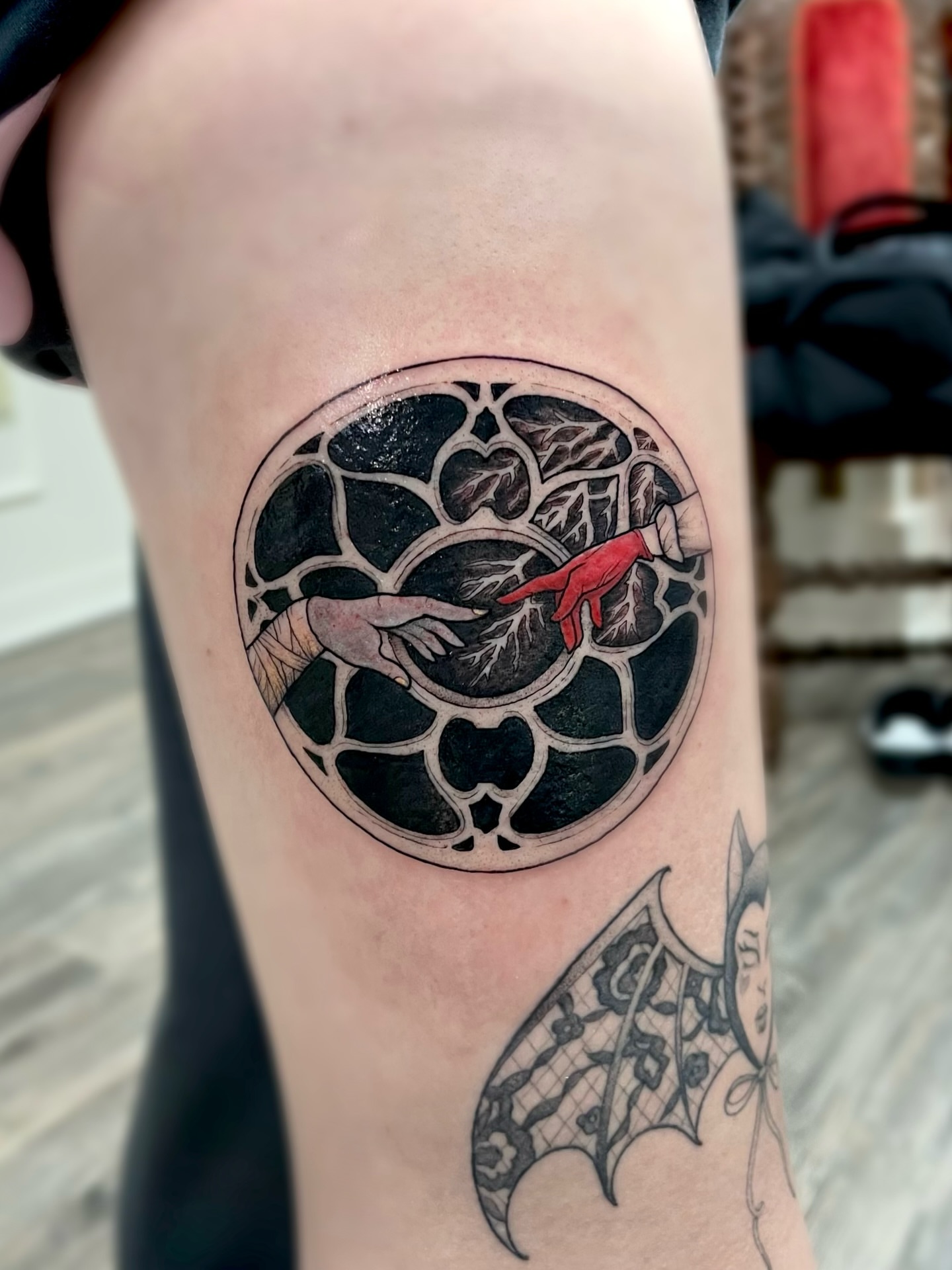 Tattoo by @fairyytaylzz — geometric
