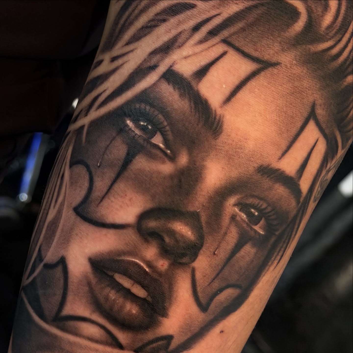 Tattoo by @salazar_ink — black_and_grey, realism