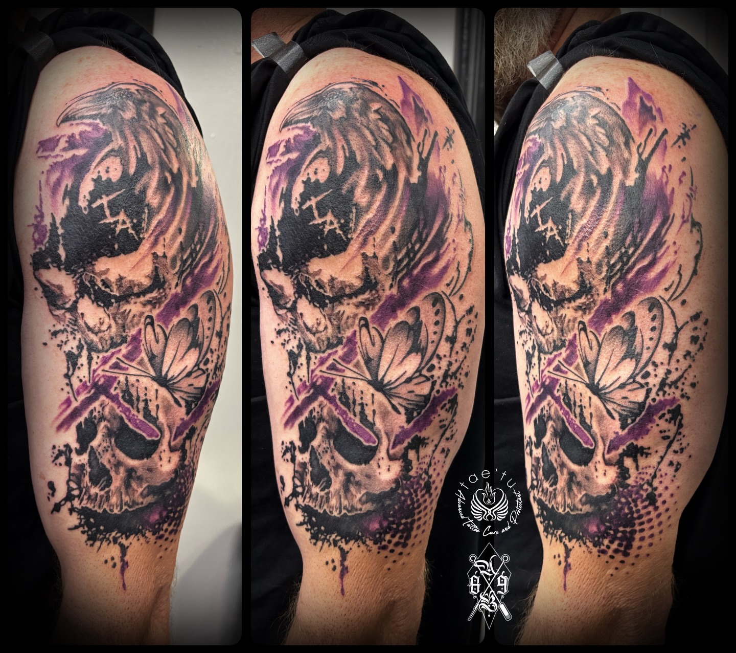 Tattoo by @atombomb_89 โ dotwork, dark_realism