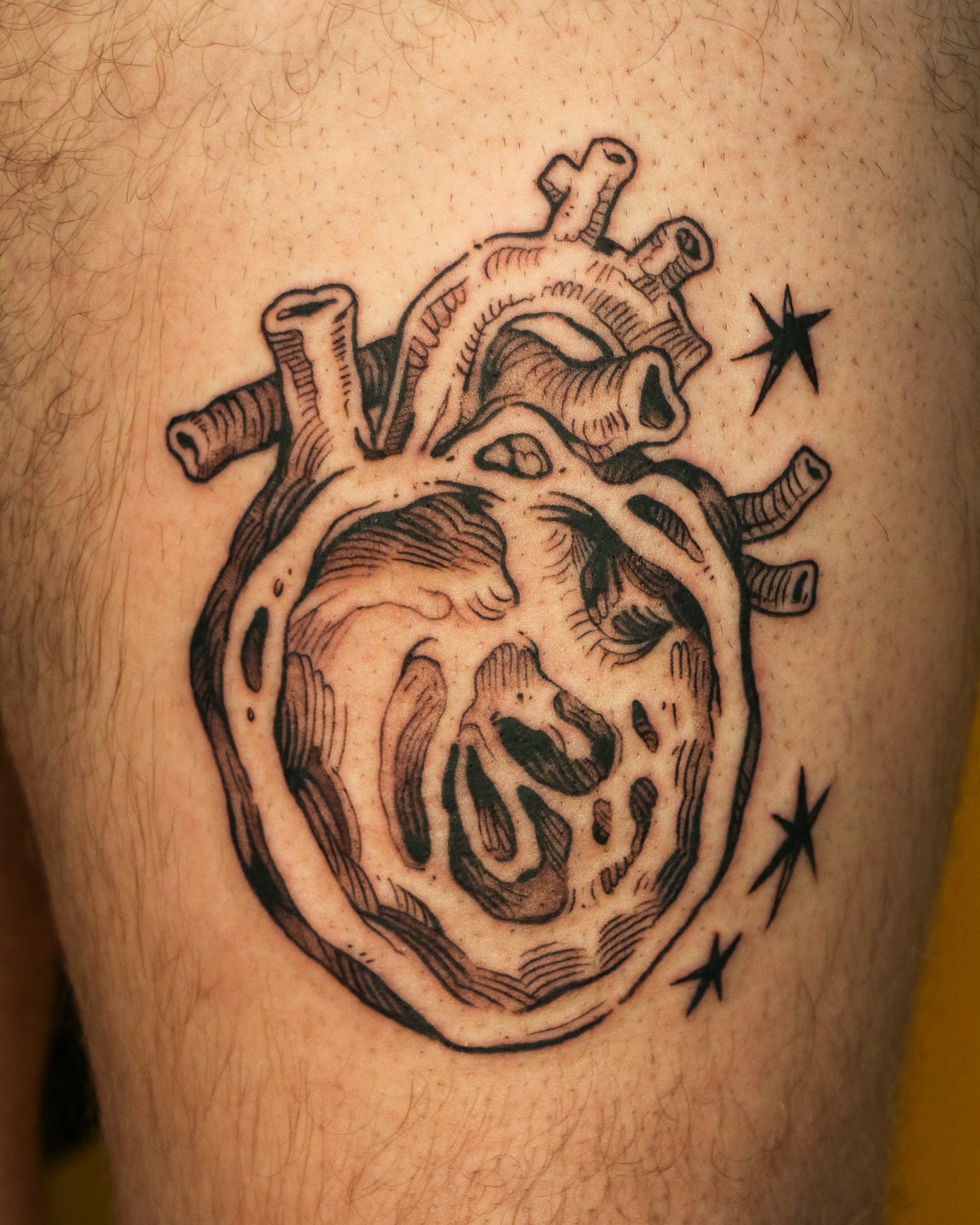 Tattoo by @baldpeaches — black_and_grey
