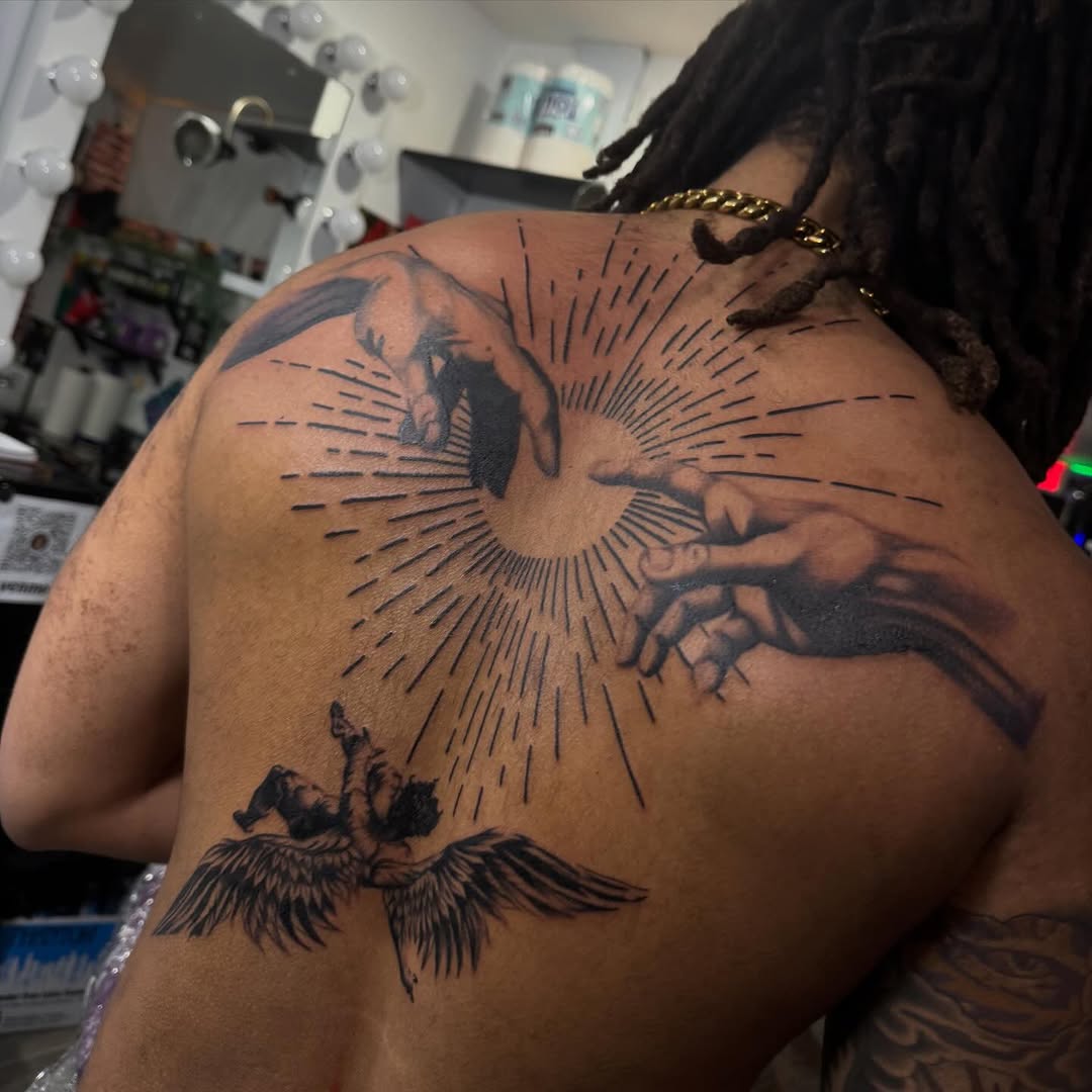 Tattoo by @lizzyinkslinga — realism, black_and_grey