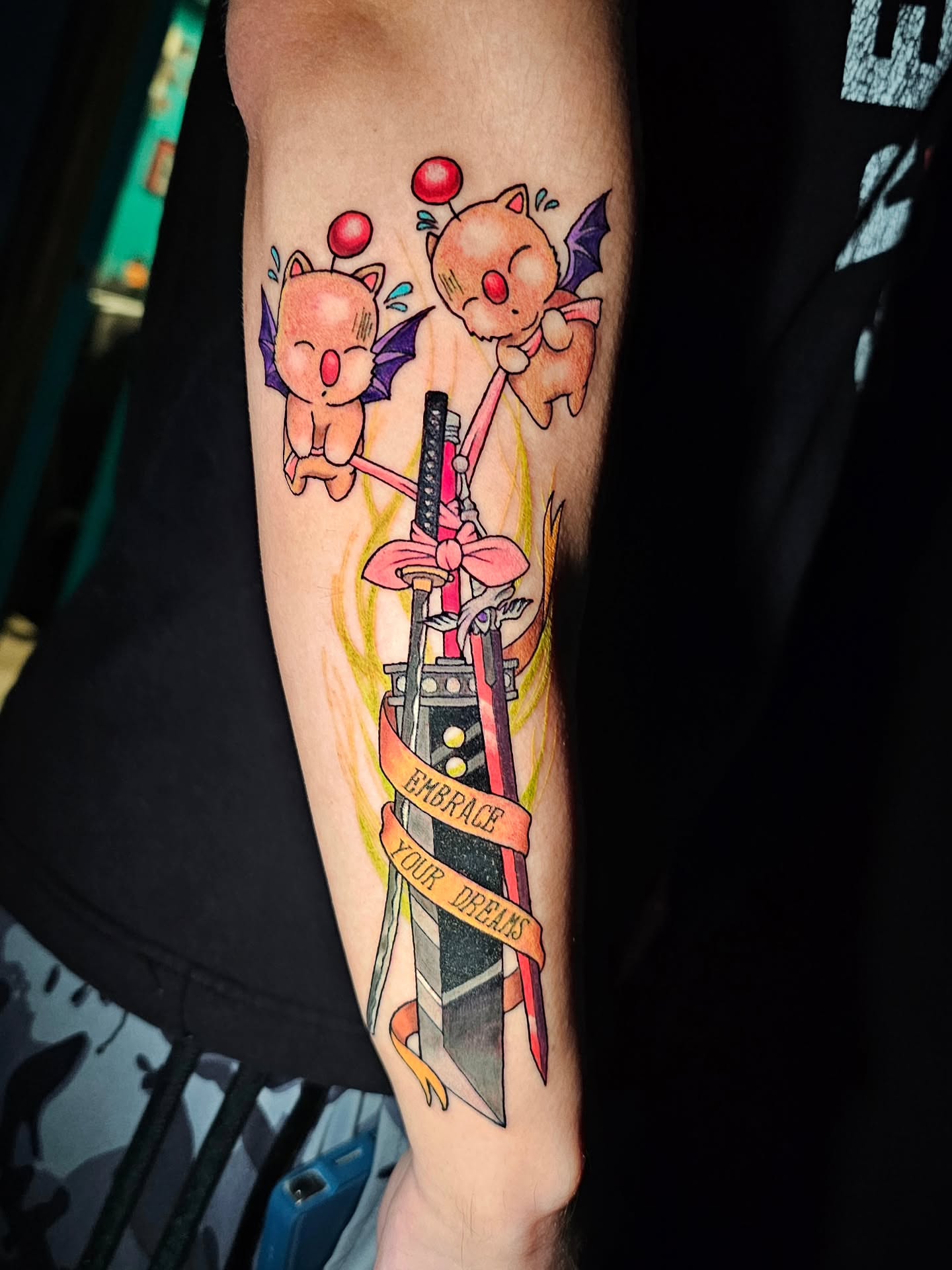 Tattoo by @ashweetattoo — new_school, anime