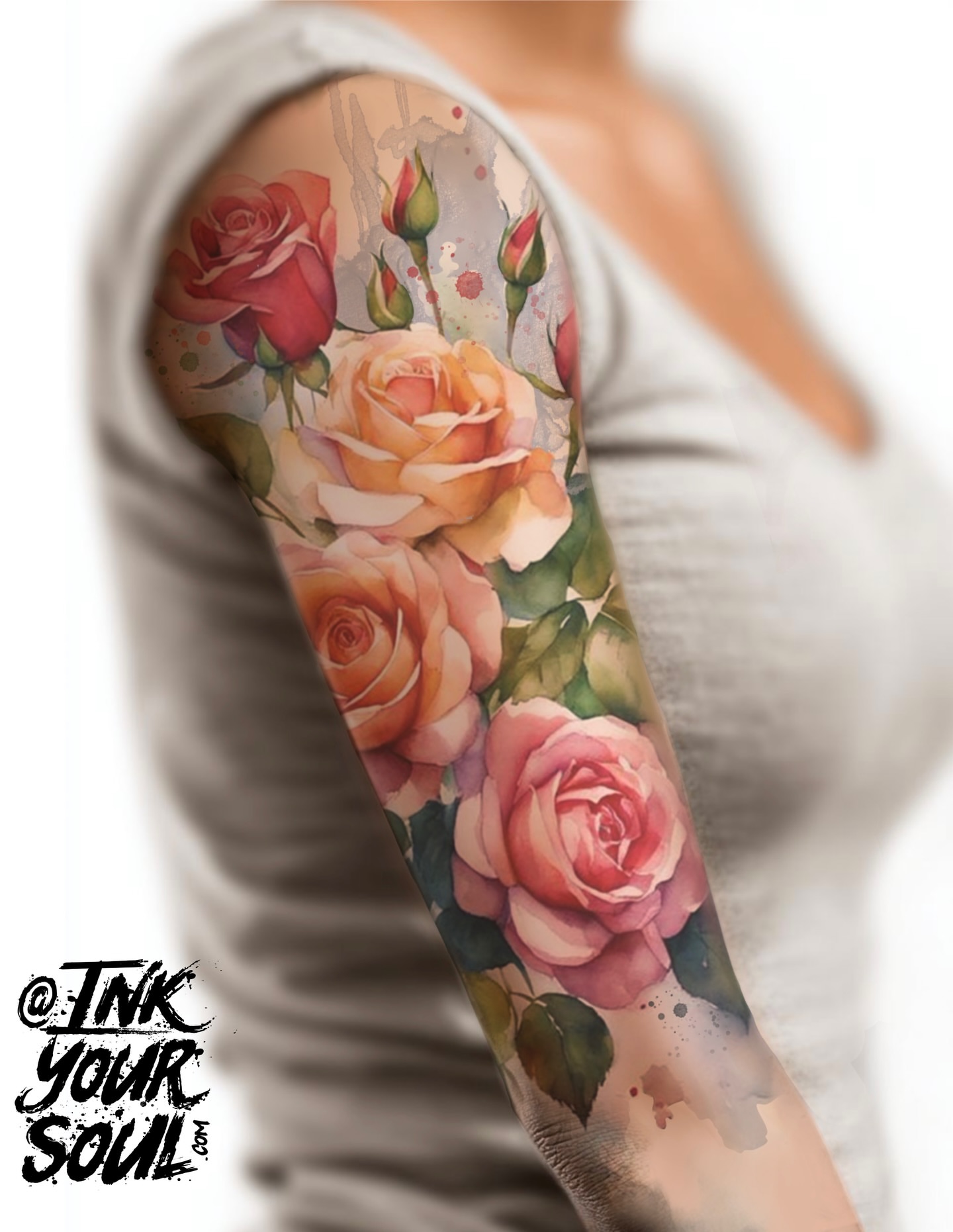 Tattoo by @inkyoursoul — watercolor