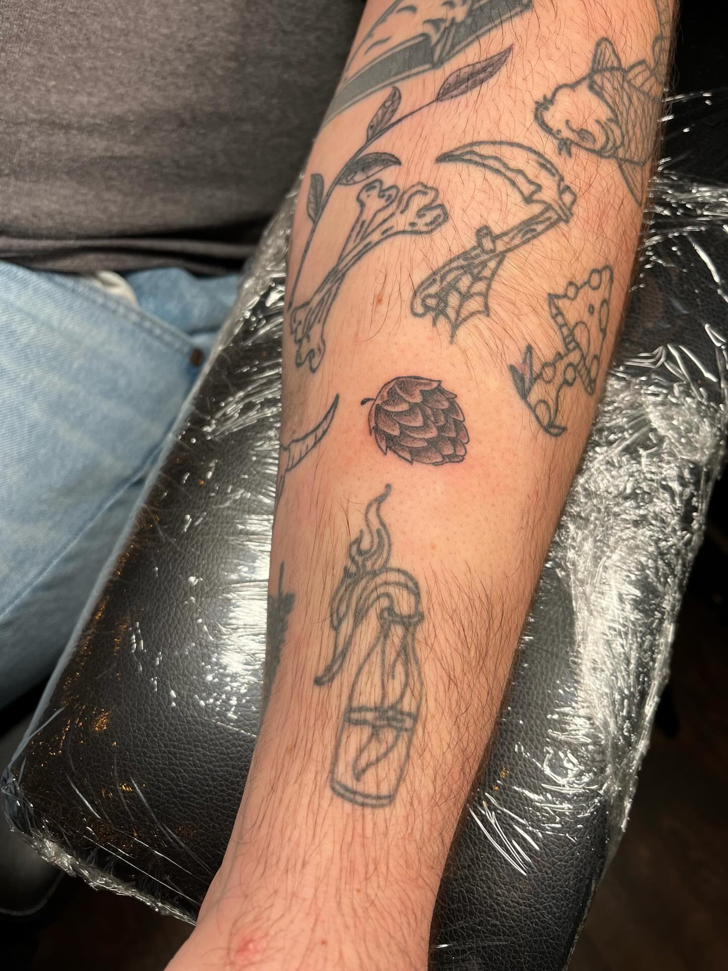 Tattoo by @laceyink_ — black_and_grey
