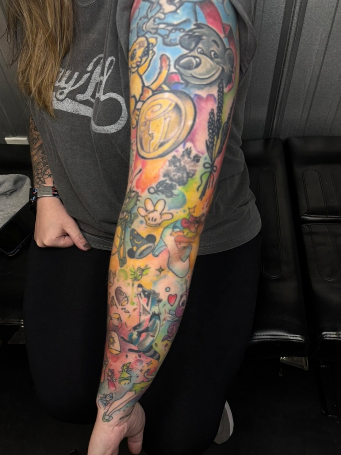 Tattoo by @dobbystattoos — new_school, watercolor