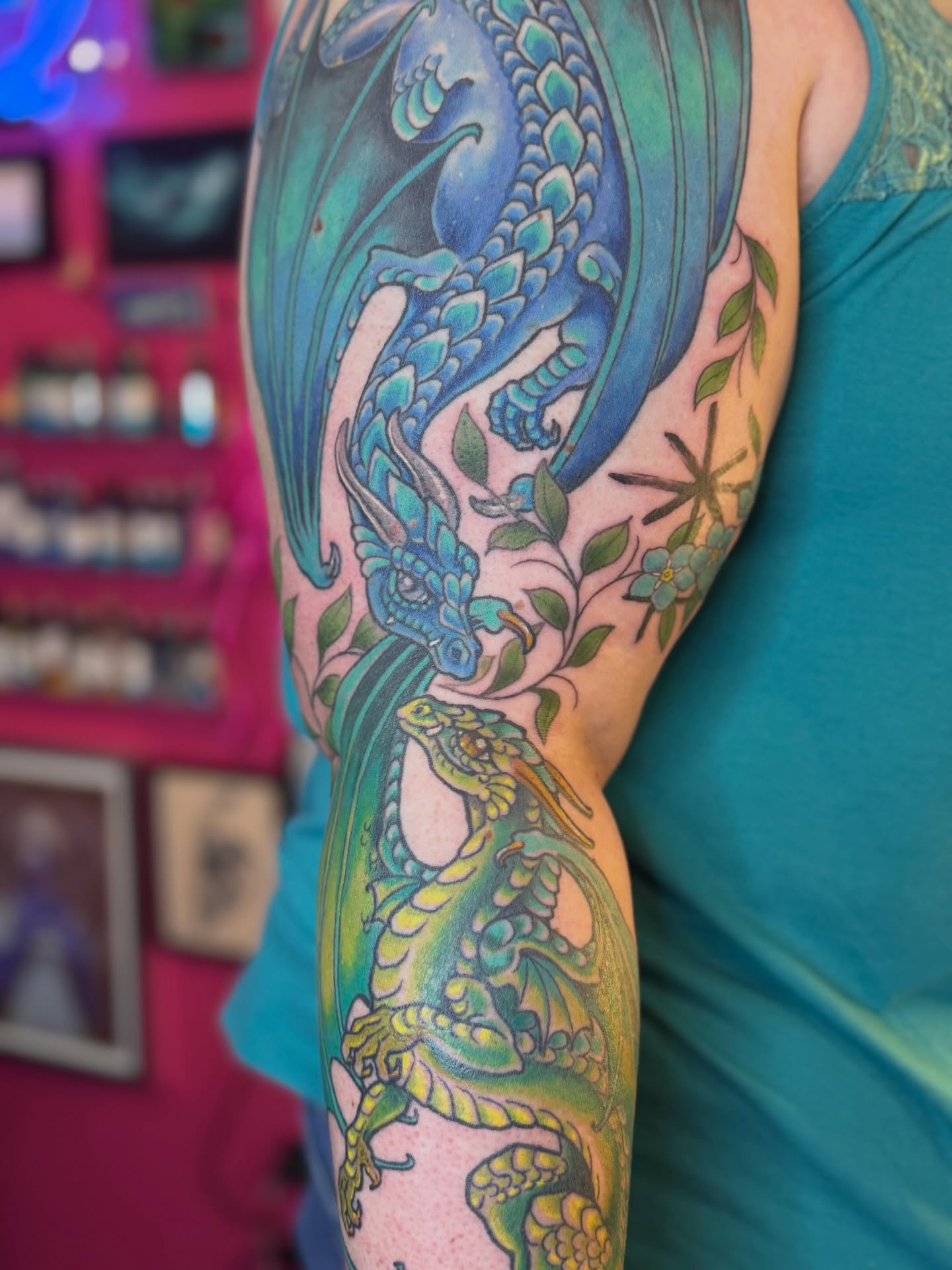 Tattoo by @lauraexleytattoo — new_school, japanese_irezumi