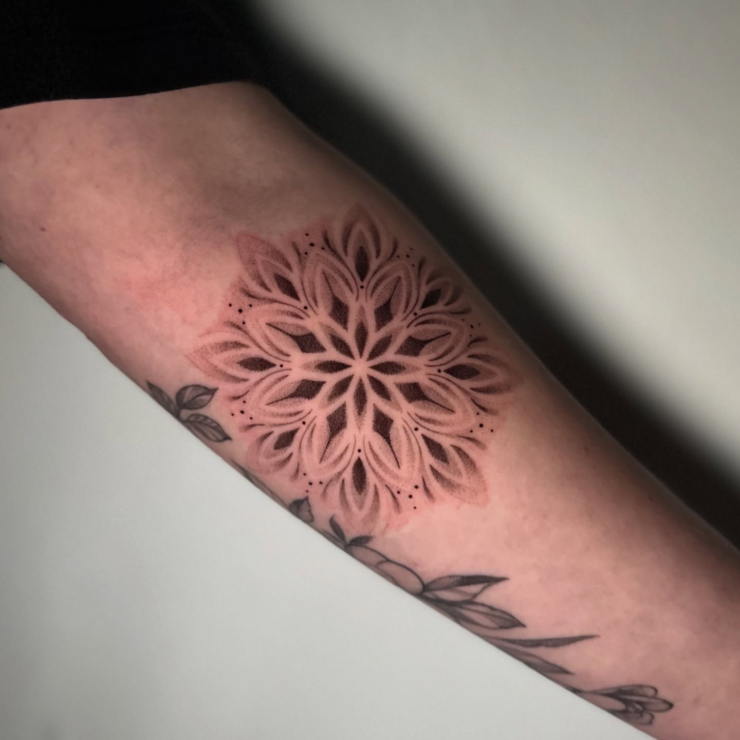 Tattoo by @inkbypiero — dotwork, geometric