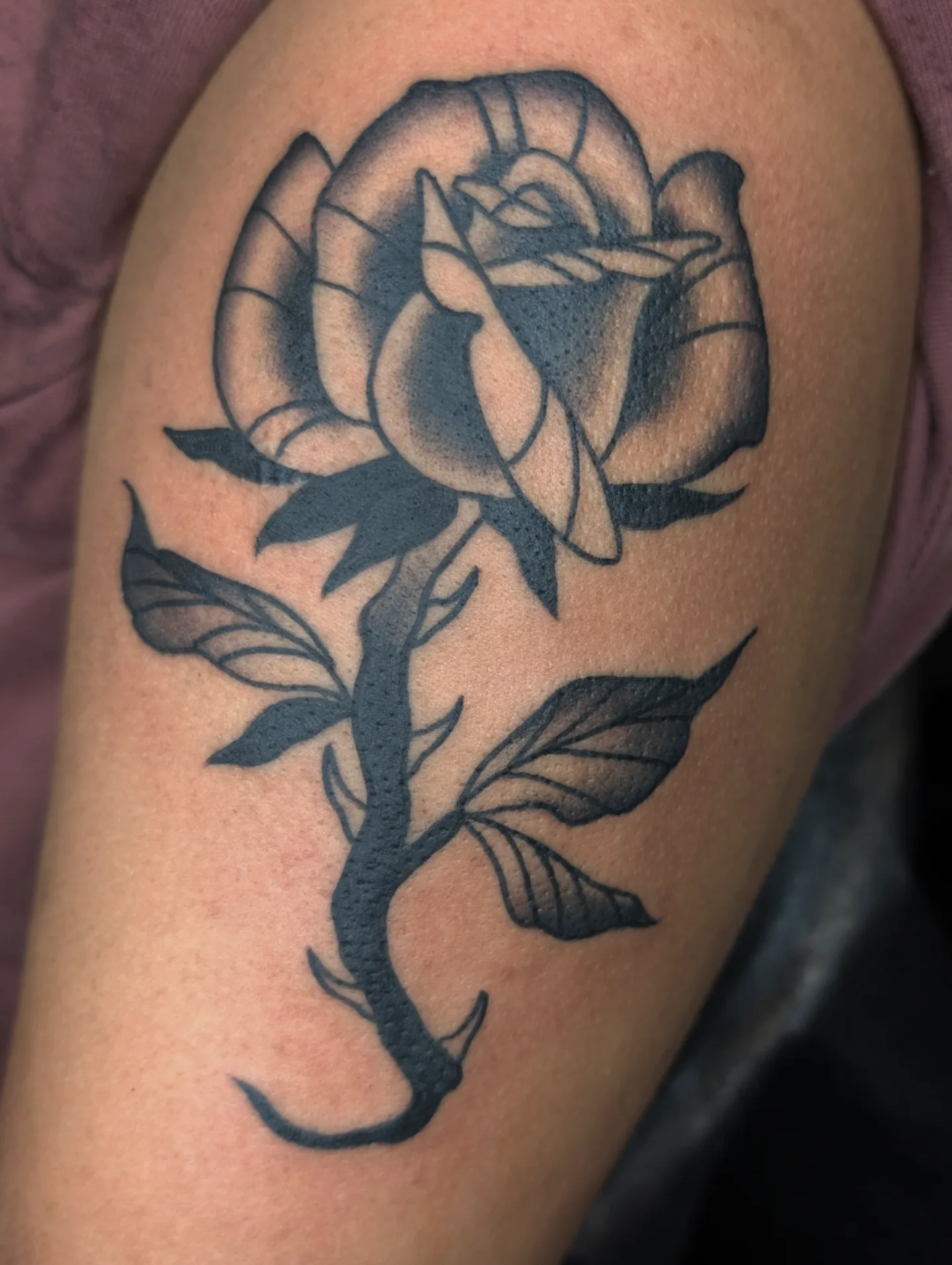 Tattoo by @kronetattoos — black_and_grey