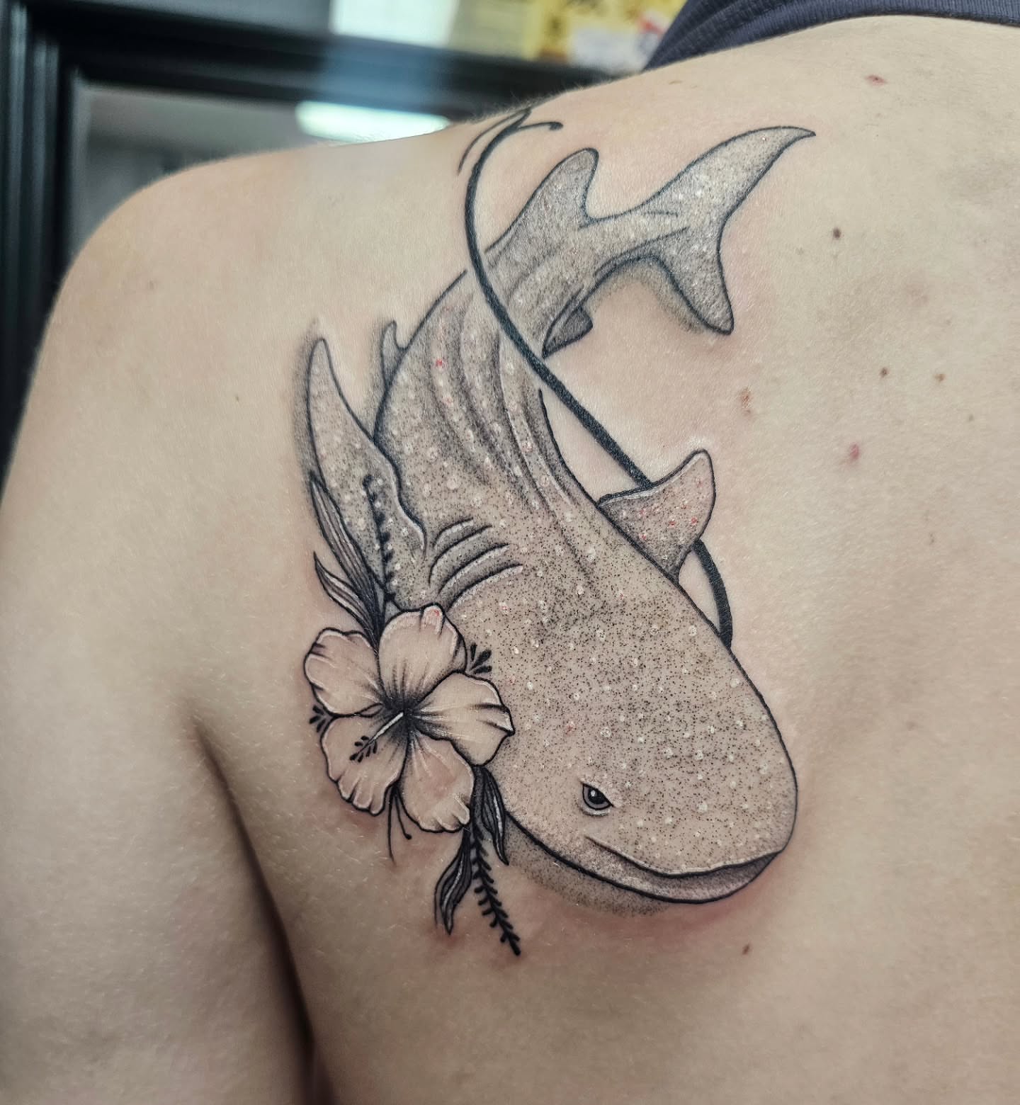 Tattoo by @chimera_ink — realism, dotwork