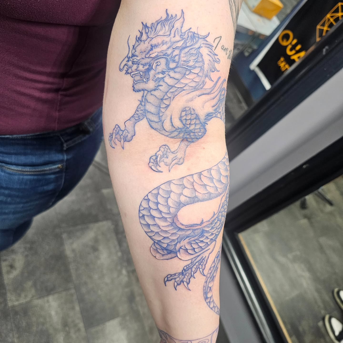 Tattoo by @chimera_ink — black_and_grey