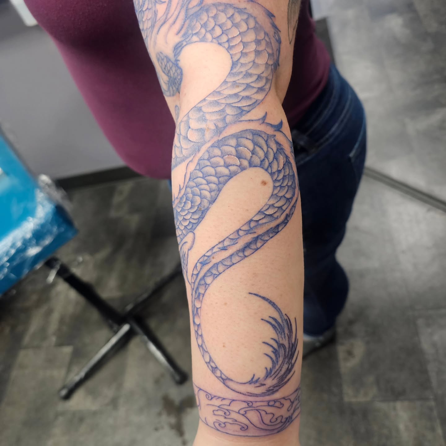 Tattoo by @chimera_ink — black_and_grey