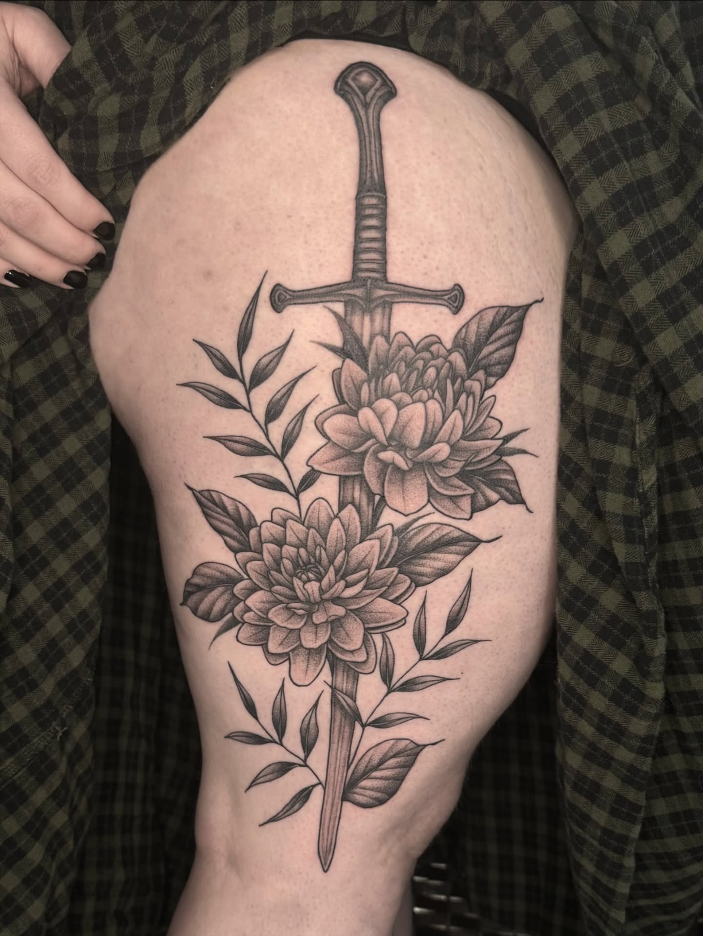 Tattoo by @daniallentattoo — black_and_grey, realism
