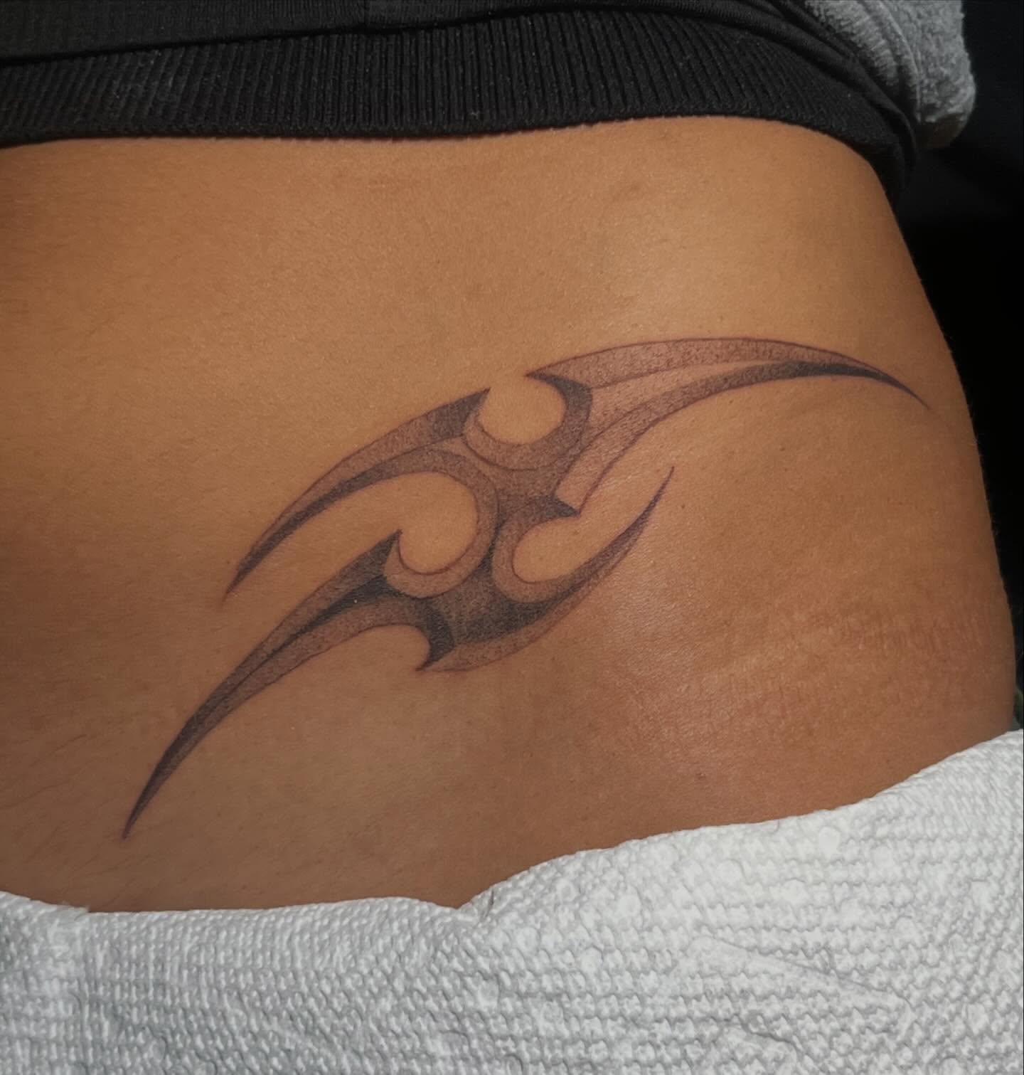 Tribal design tribal tattoo on the torso by Gerardo Galicia, New York, New York