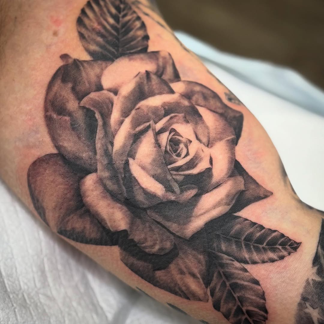 Tattoo by @kolton_tattoos — realism, black_and_grey