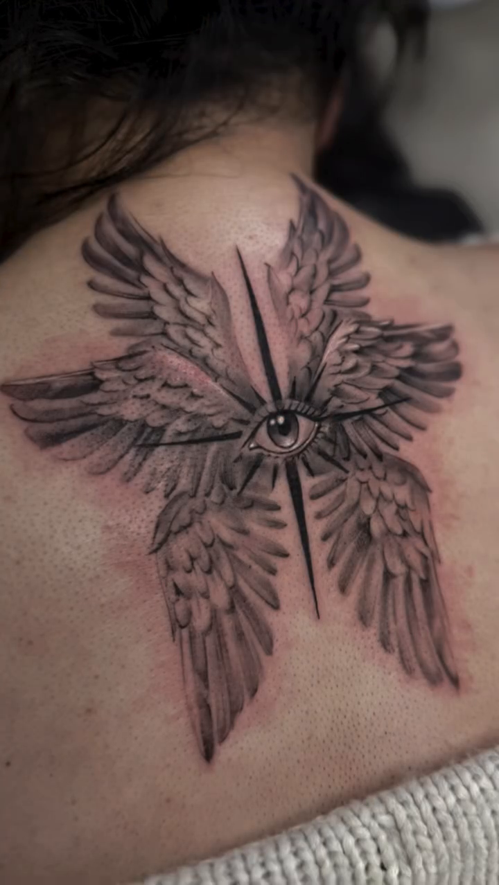 Winged eye realism tattoo by Nance⚡