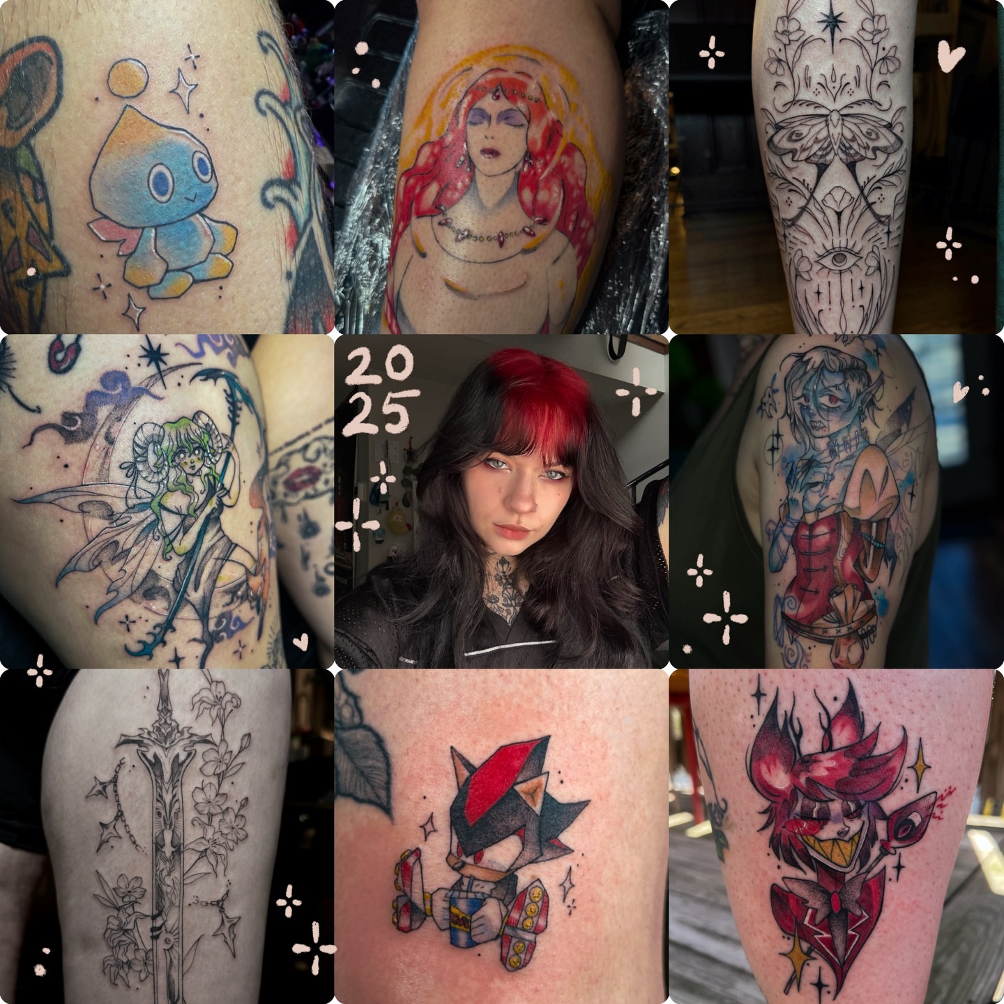 Anime characters anime tattoo on the upper arm by Jynx