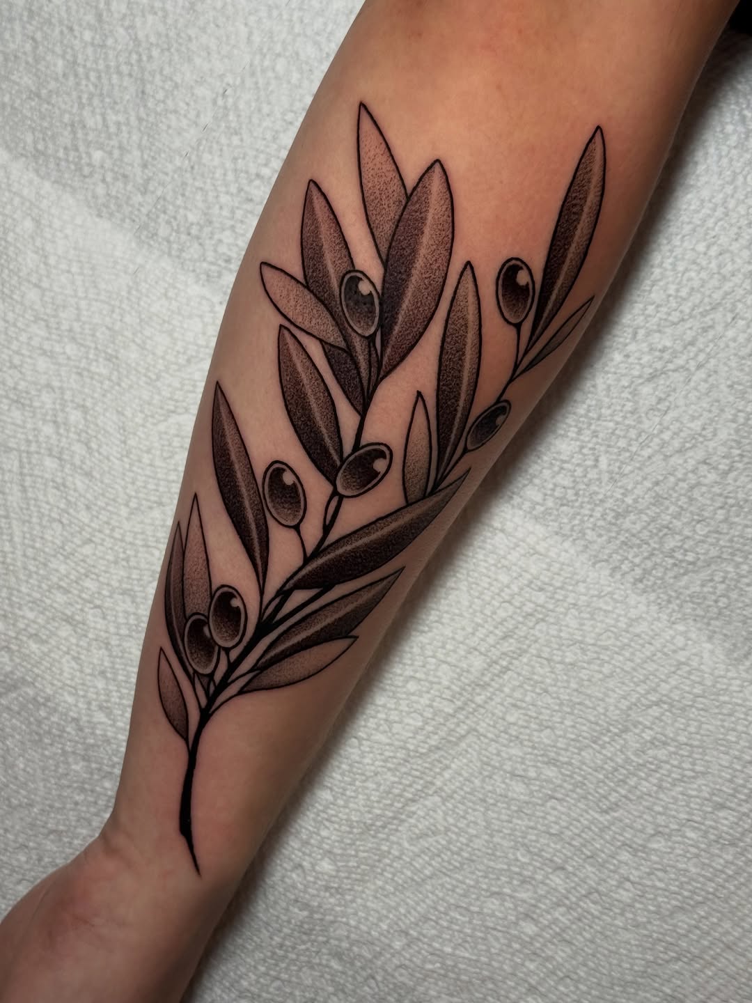 Tattoo by @inkbygabe — black_and_grey, dotwork