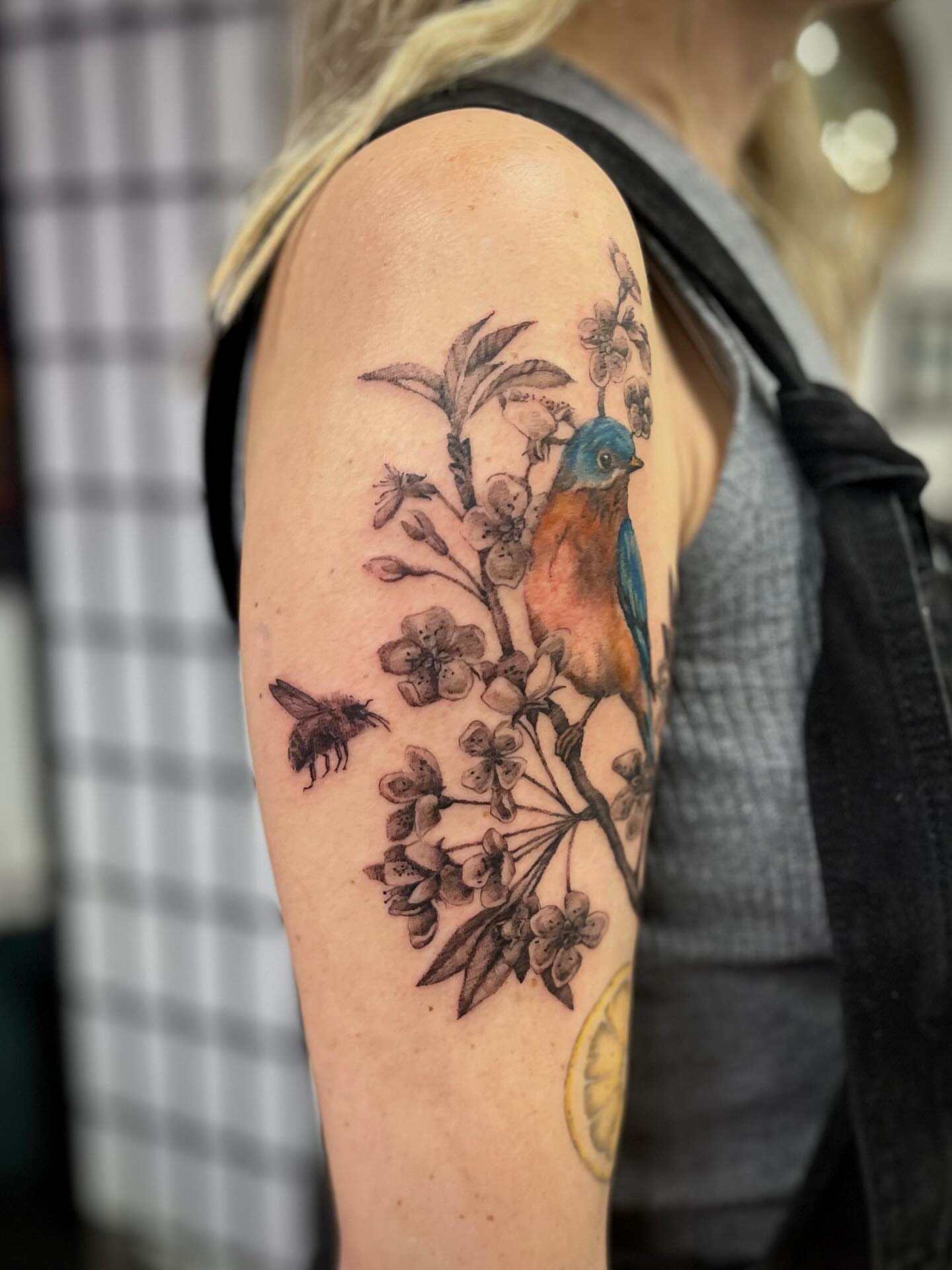 Tattoo by @dustytattoos โ realism, dotwork