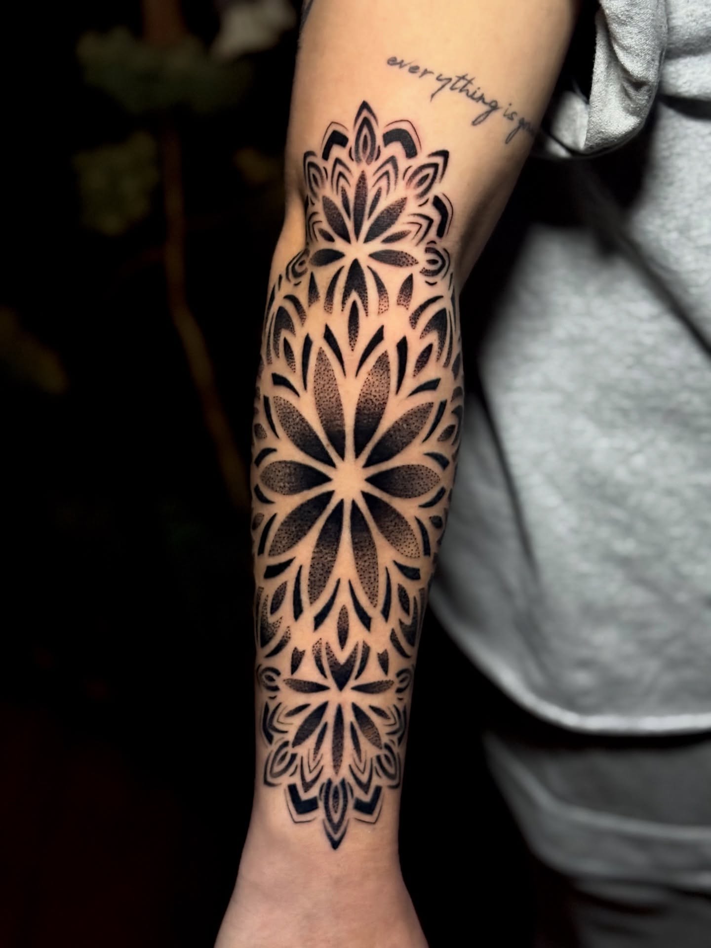 Tattoo by @commonwealthtattoo757 — dotwork, geometric