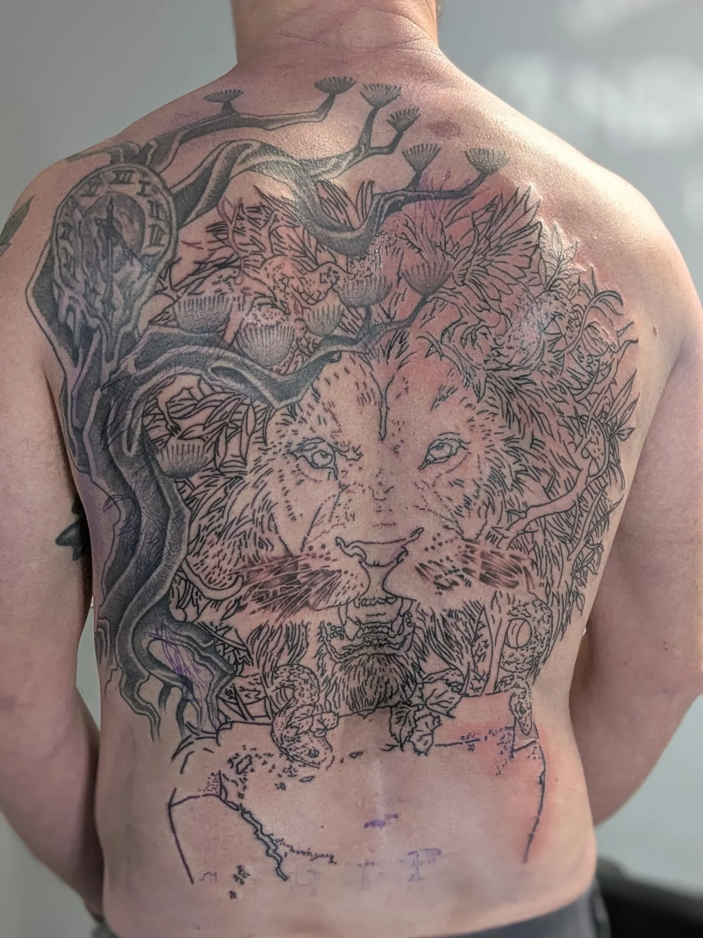 Tattoo by @andrennasparlor — black_and_grey, realism