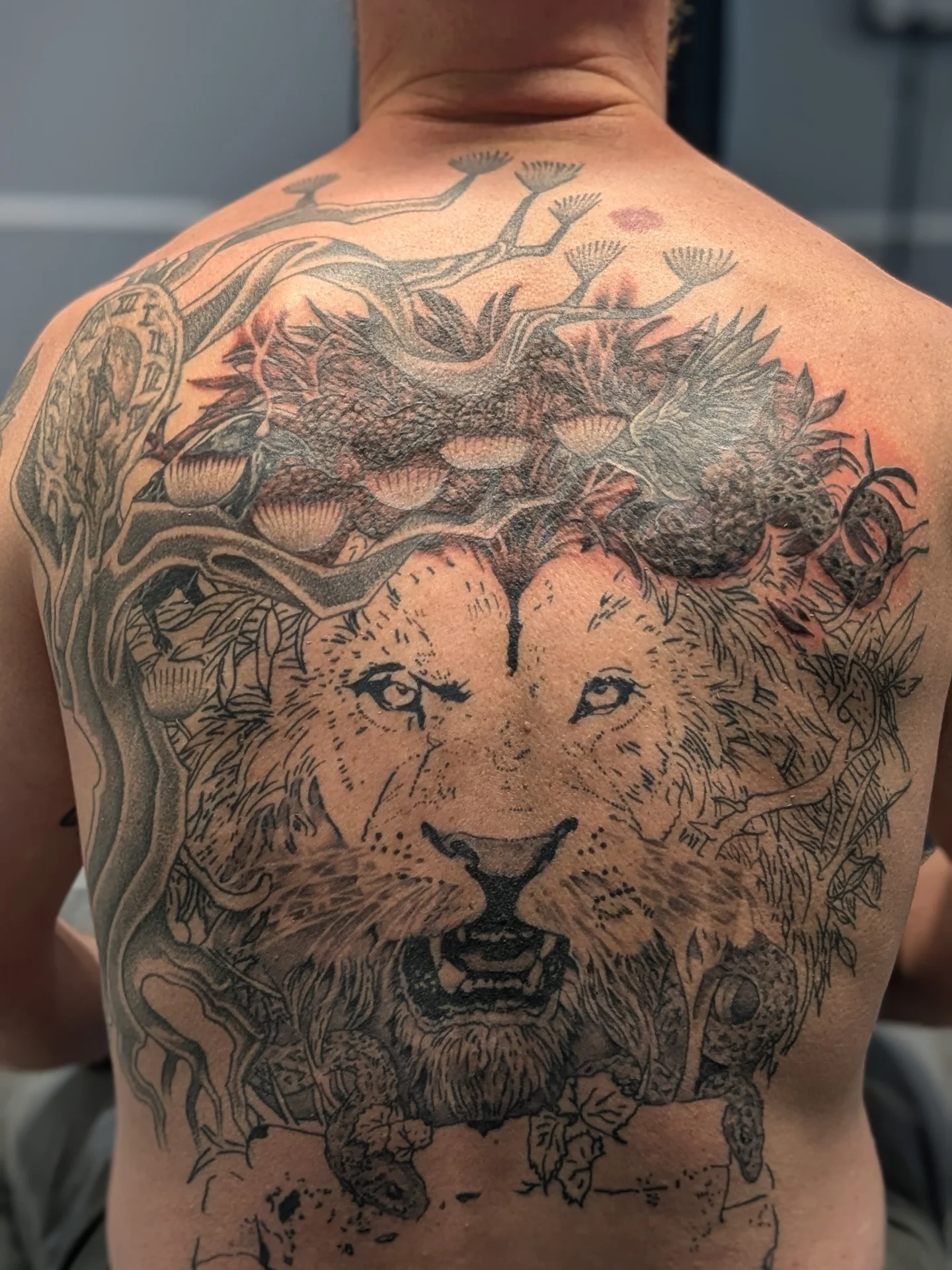 Tattoo by @andrennasparlor — realism, dotwork