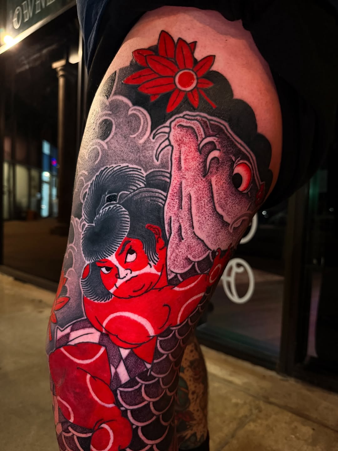 Tattoo by @rui_tattoos — japanese_irezumi, black_and_grey