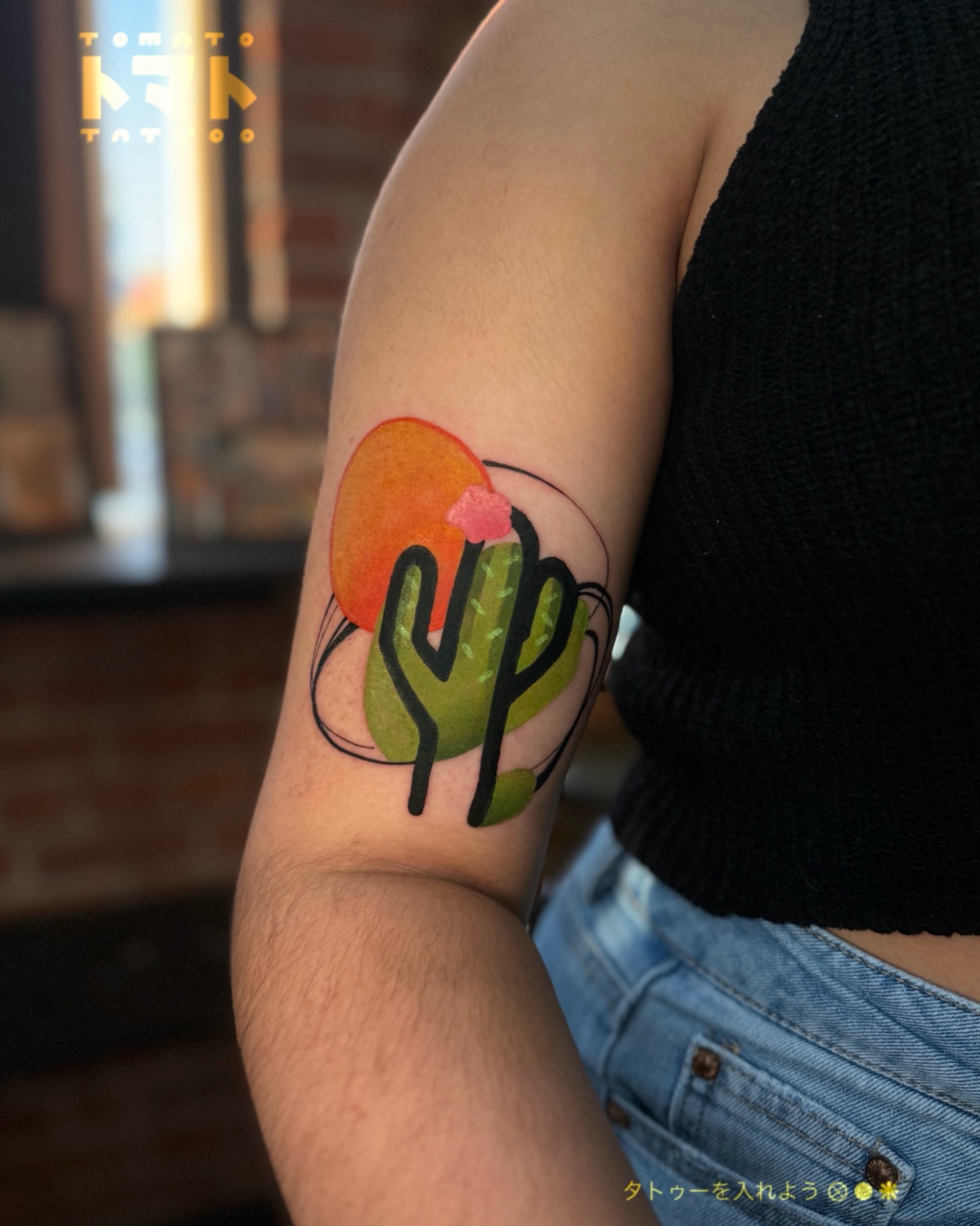 Tattoo by @tomato.tattoos — watercolor