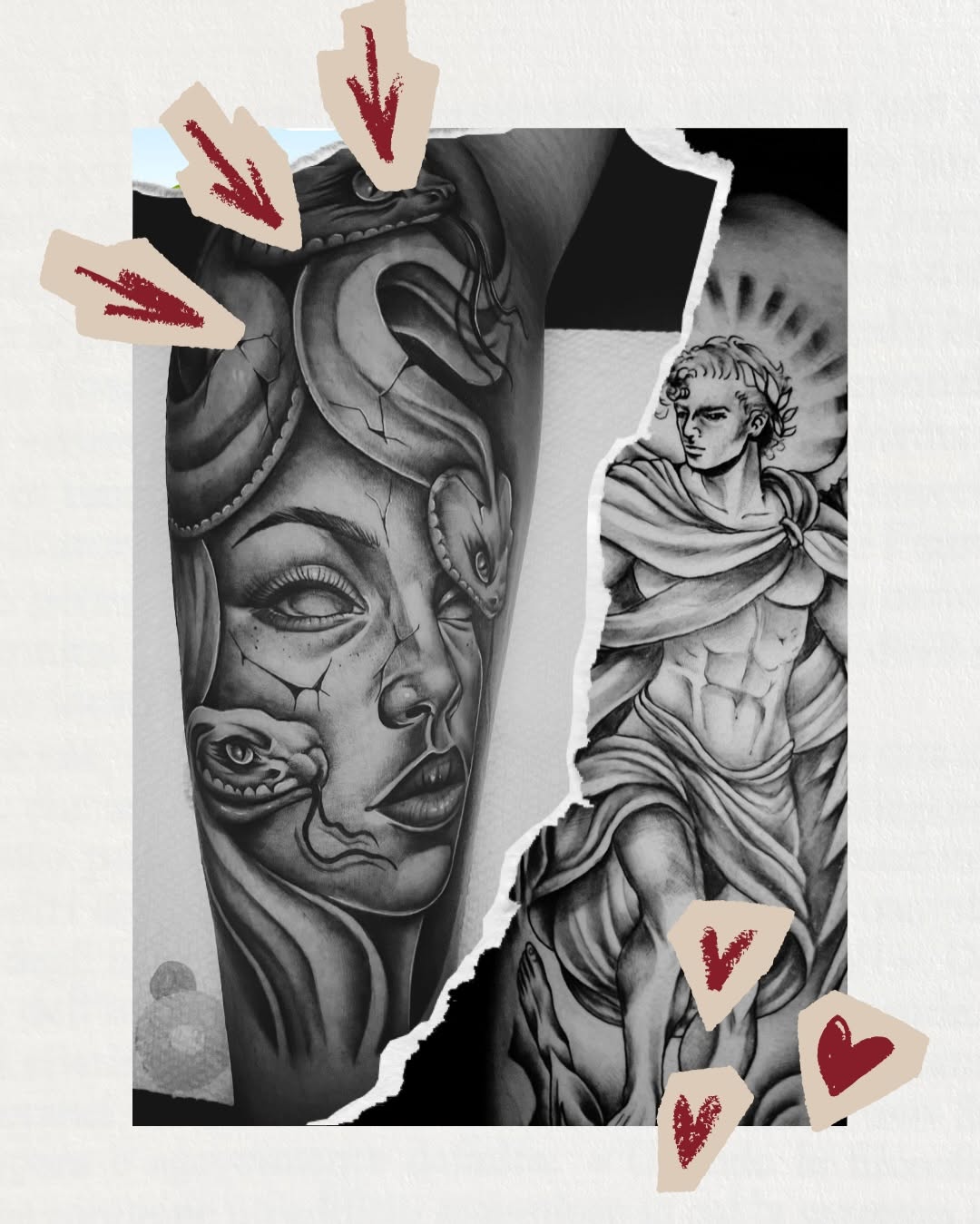 Tattoo by @redinkdtattoos — realism, black_and_grey
