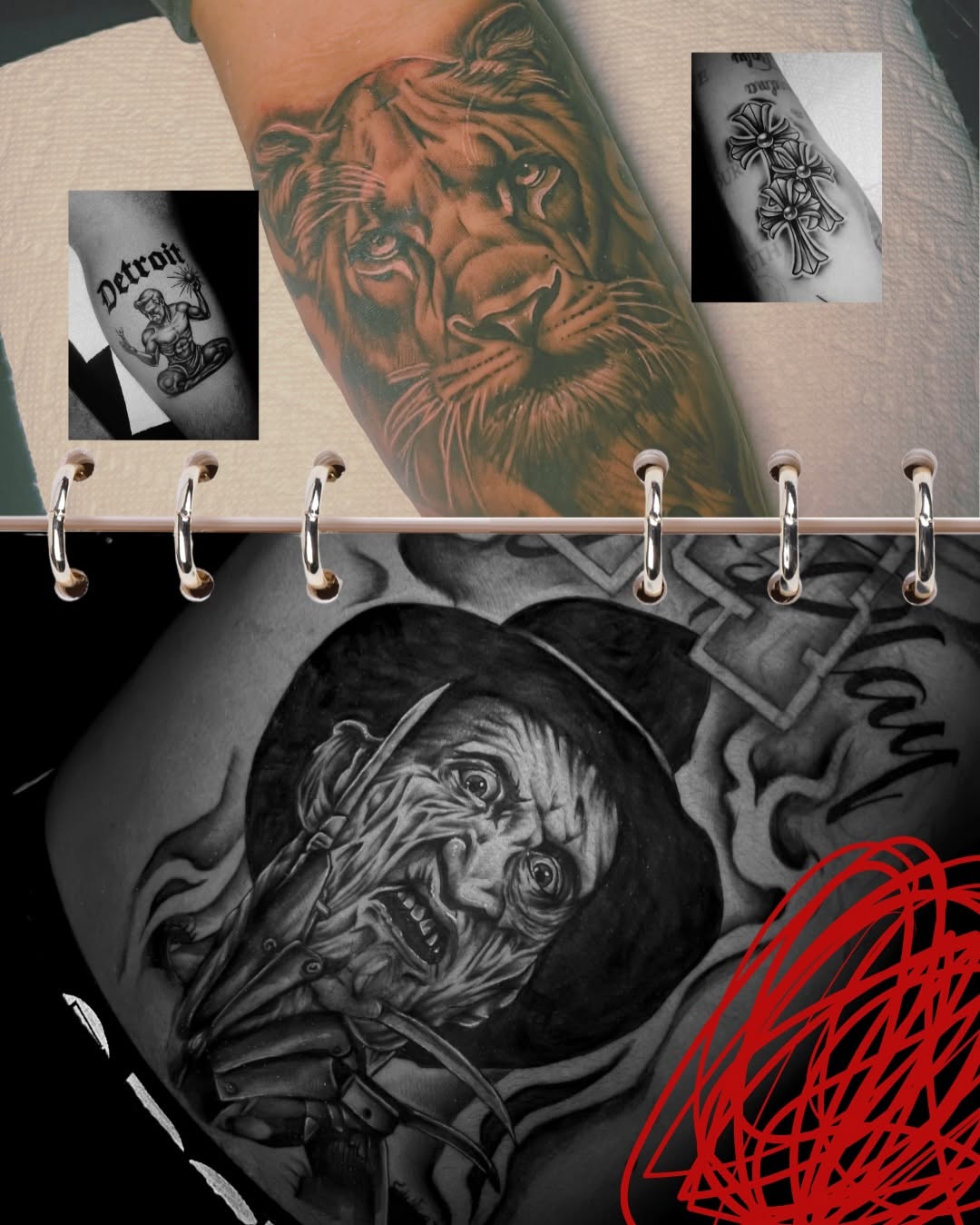 Tattoo by @redinkdtattoos — realism, black_and_grey
