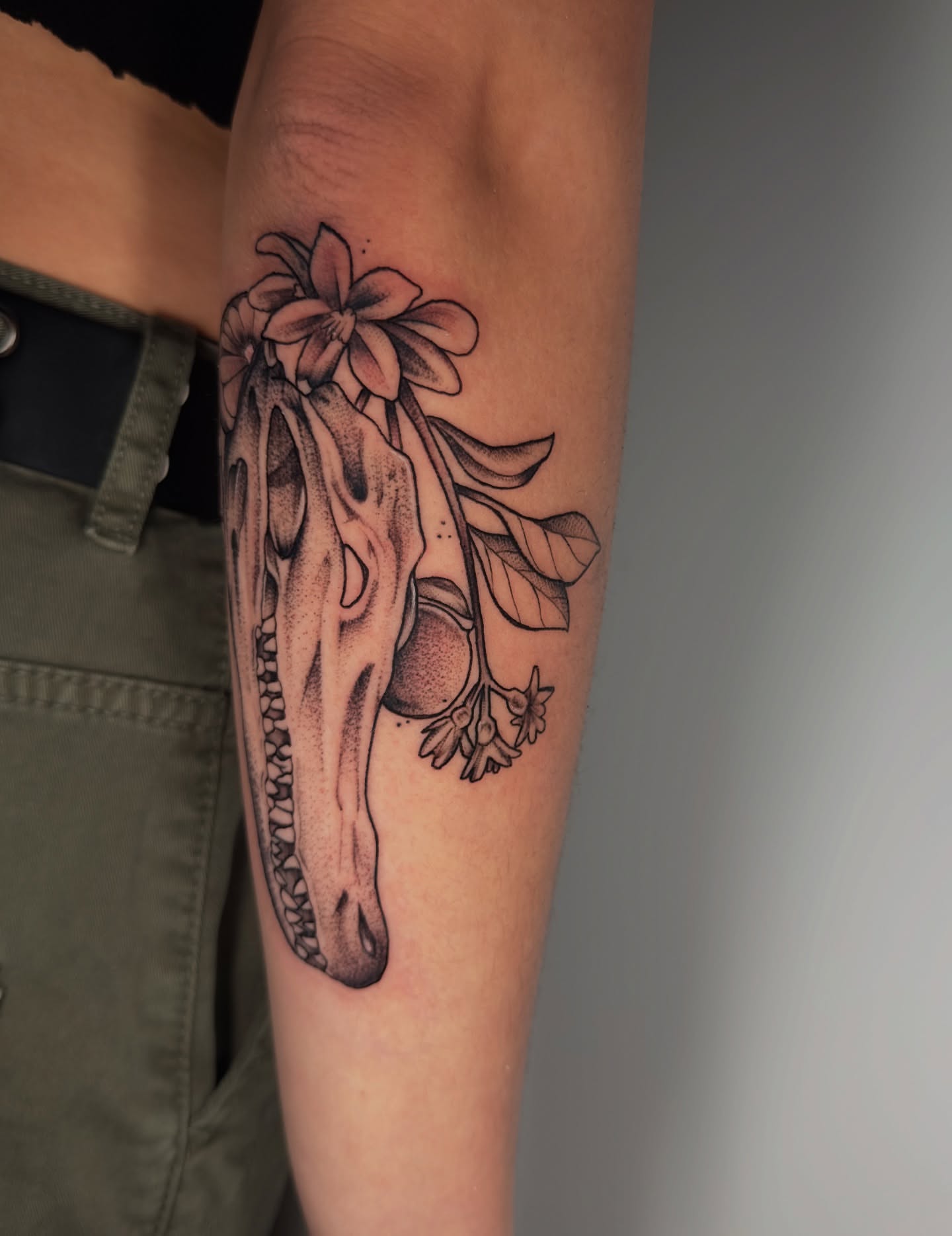Tattoo by @coldbratpokes — dotwork, realism
