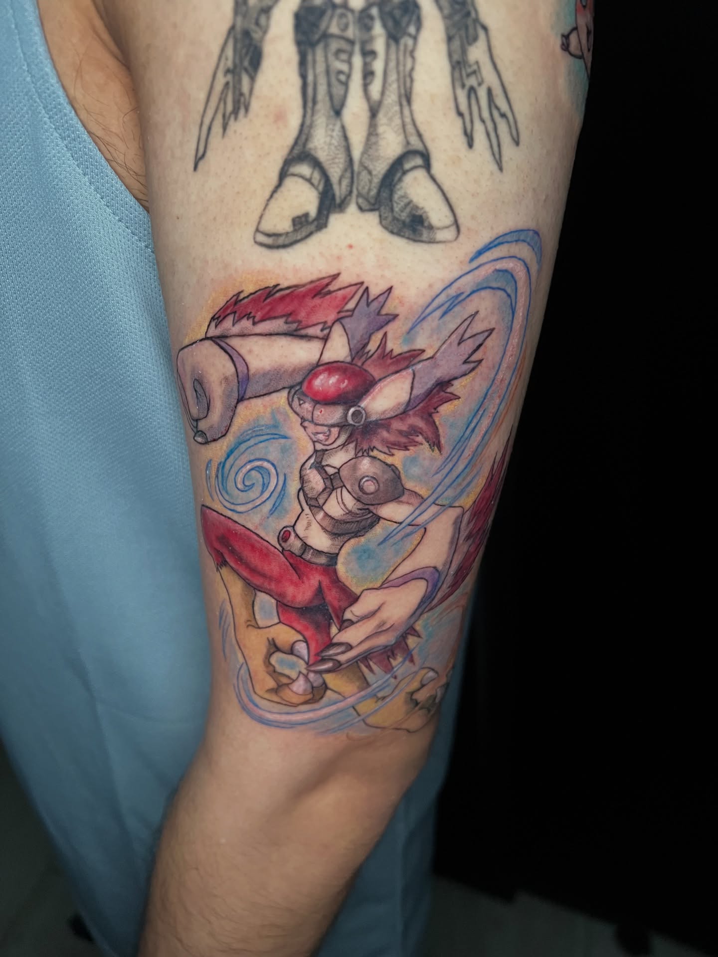 Tattoo by @thedavidlibert — anime