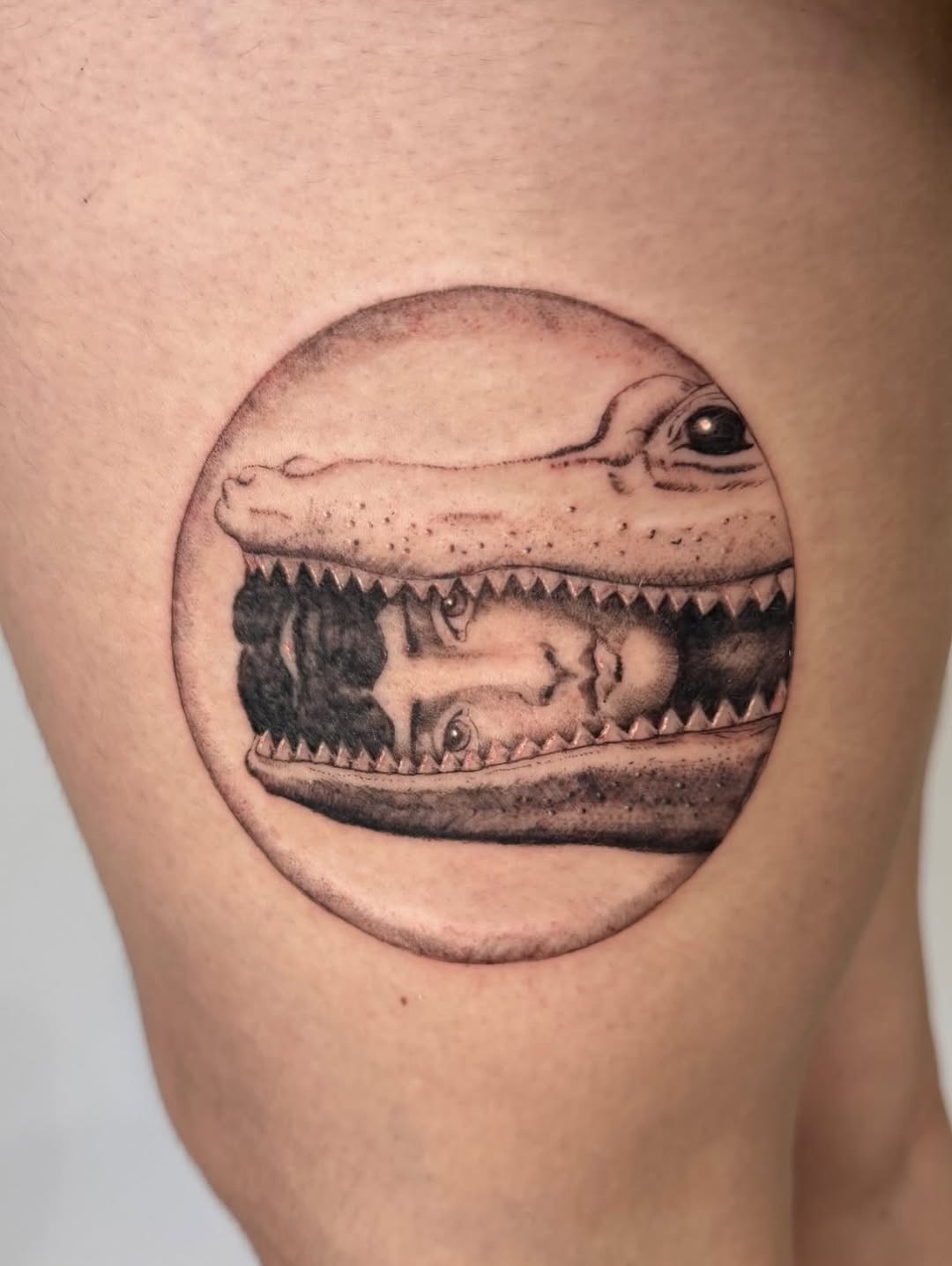 Tattoo by @_inkedbybre — realism, black_and_grey