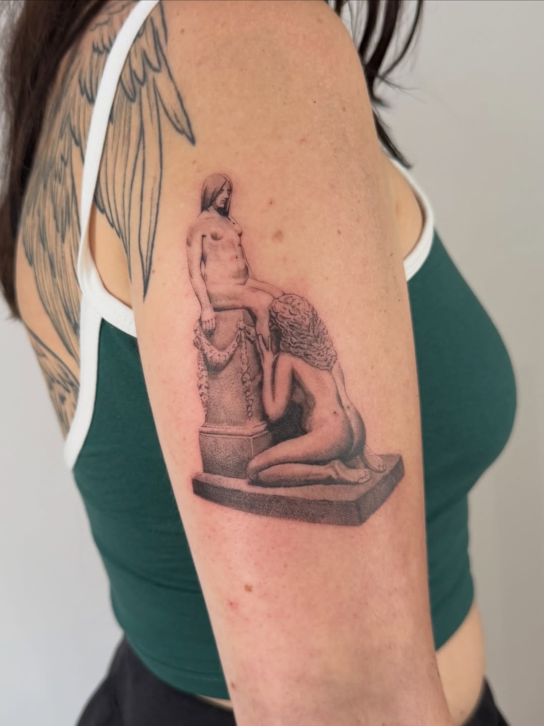 Tattoo by @_inkedbybre — realism, black_and_grey