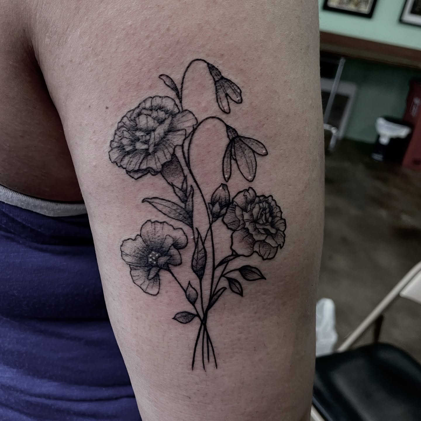 Tattoo by @sillylittleduck — black_and_grey, realism