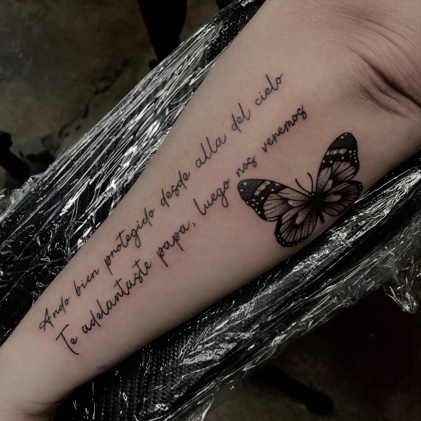 Tattoo by @sillylittleduck — black_and_grey