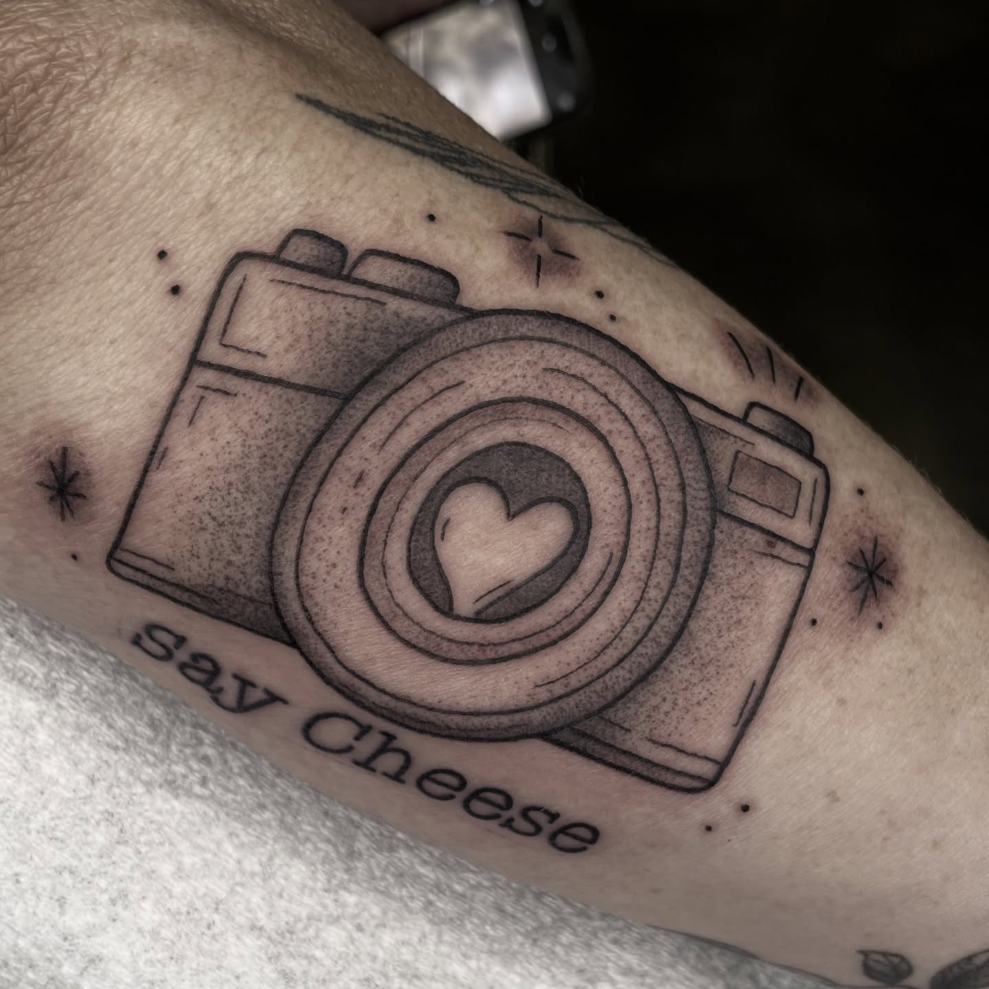 Tattoo by @sillylittleduck — black_and_grey