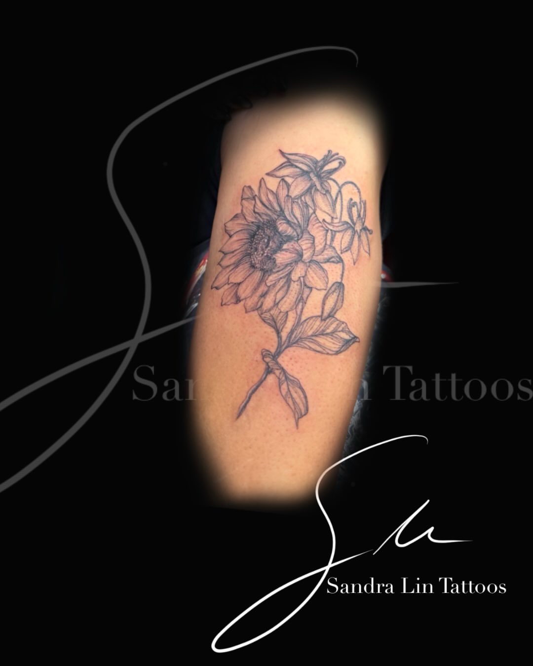 Tattoo by @_sandralintattoos — black_and_grey