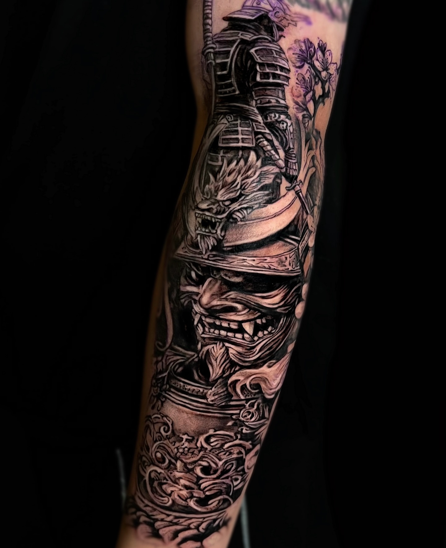 Tattoo by @hari__tattooer — japanese_irezumi, black_and_grey