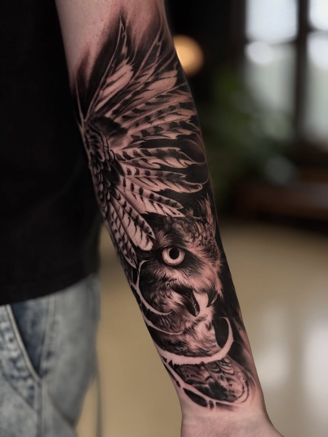 Tattoo by @abraxastattoo — realism, black_and_grey