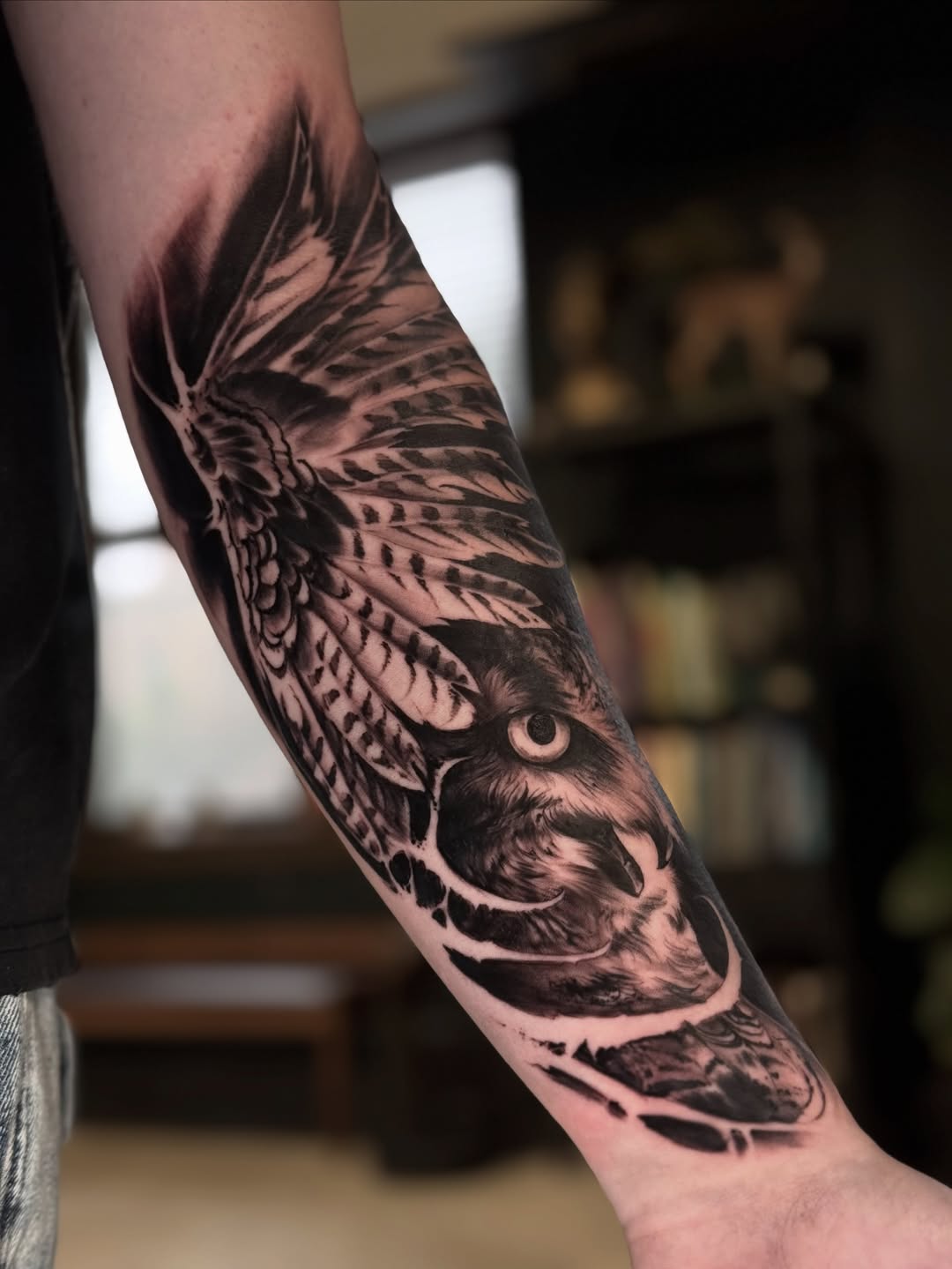 Tattoo by @abraxastattoo — realism, black_and_grey
