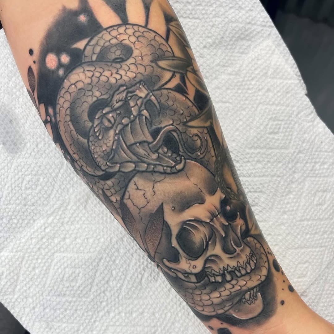 Tattoo by @arcanum.fae.tattoos — black_and_grey, realism