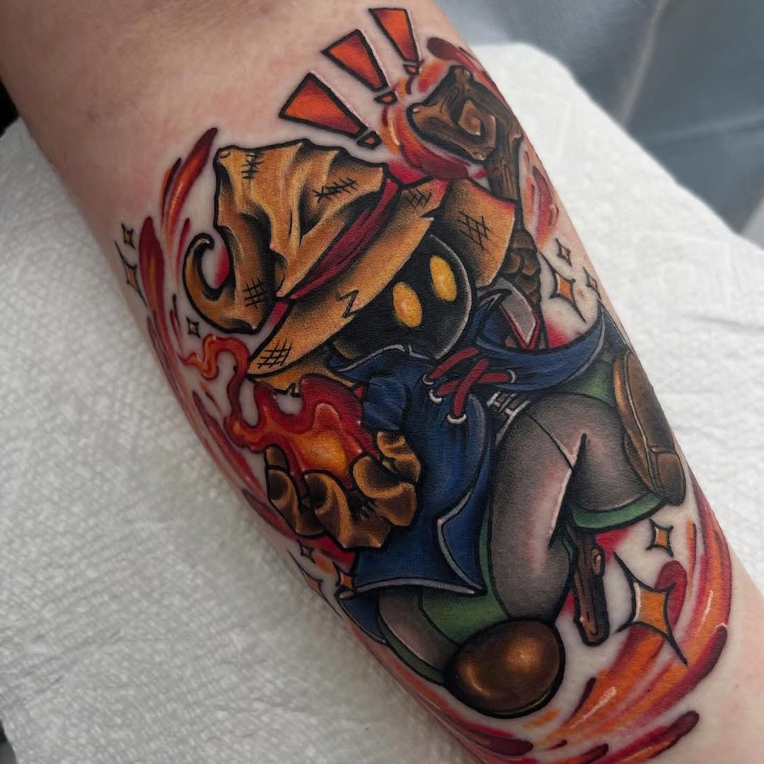 Tattoo by @arcanum.fae.tattoos — new_school, anime