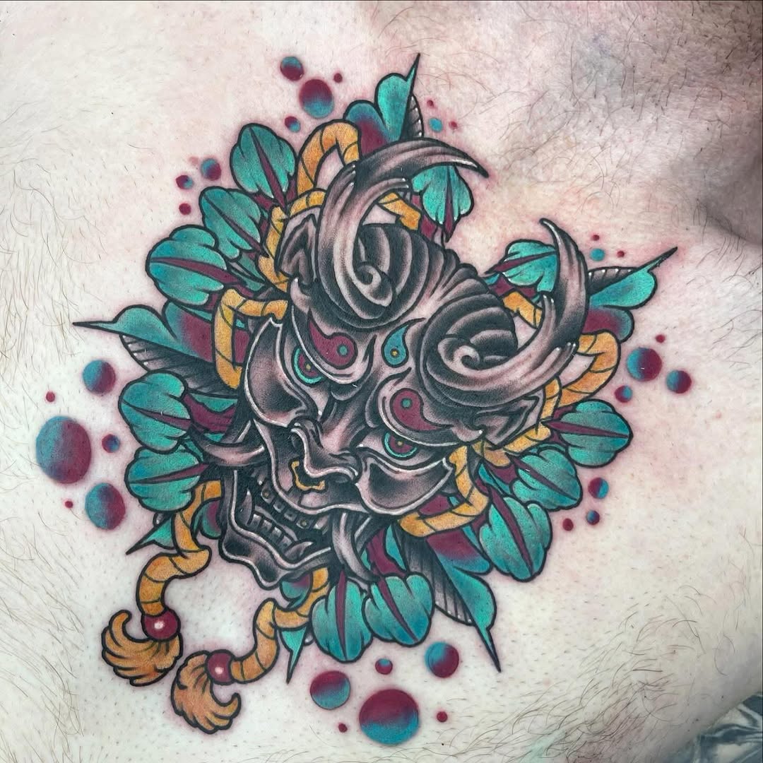 Tattoo by @arcanum.fae.tattoos — japanese_irezumi, black_and_grey