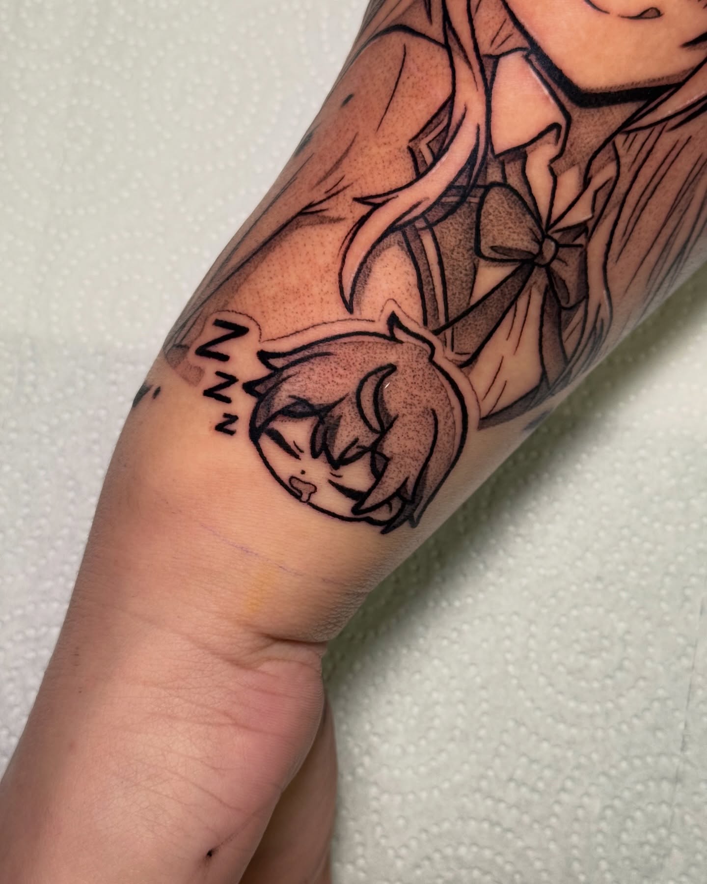 Tattoo by @create.inks — anime