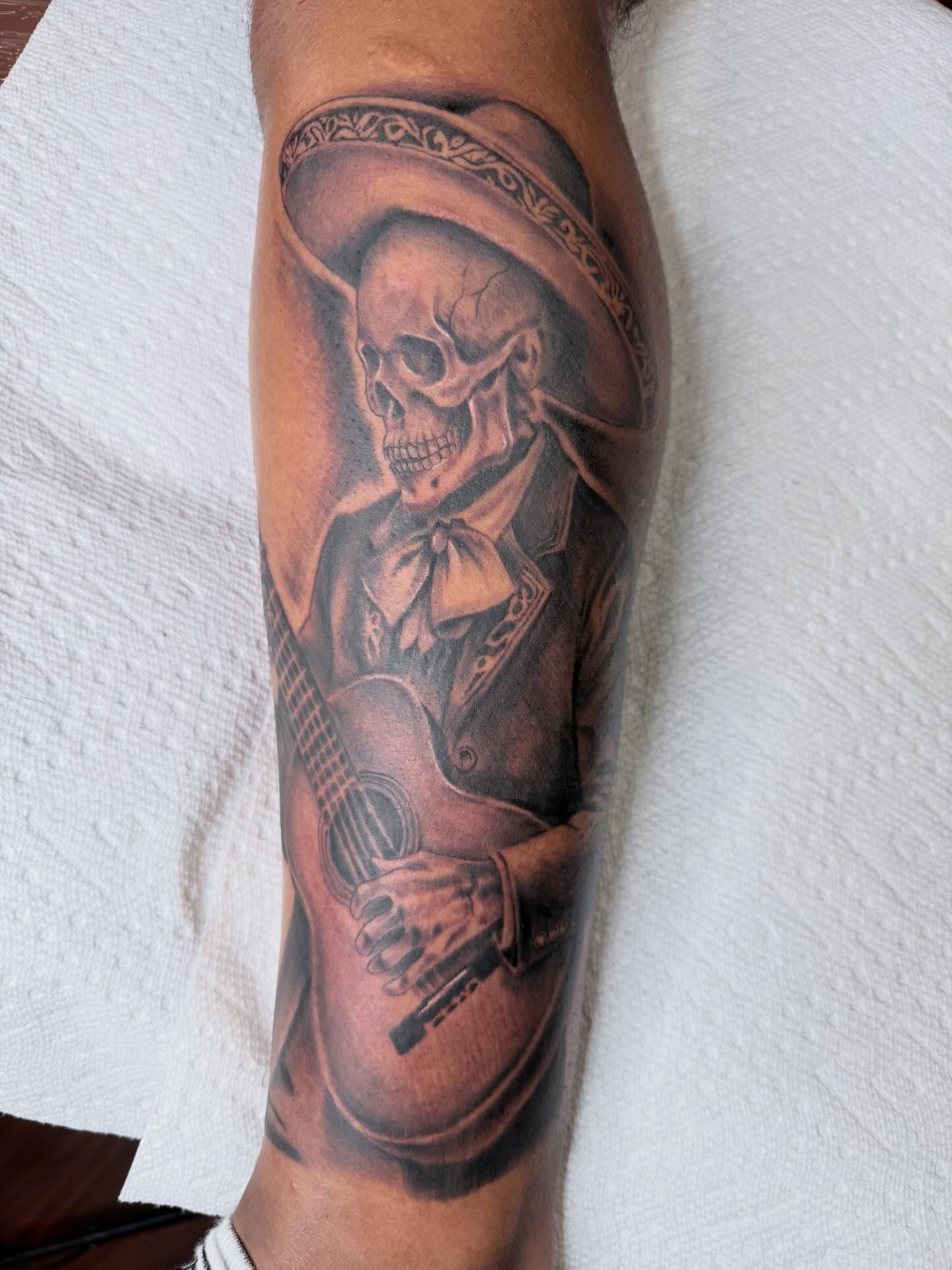 Tattoo by @adawgg_tattoos — realism, black_and_grey