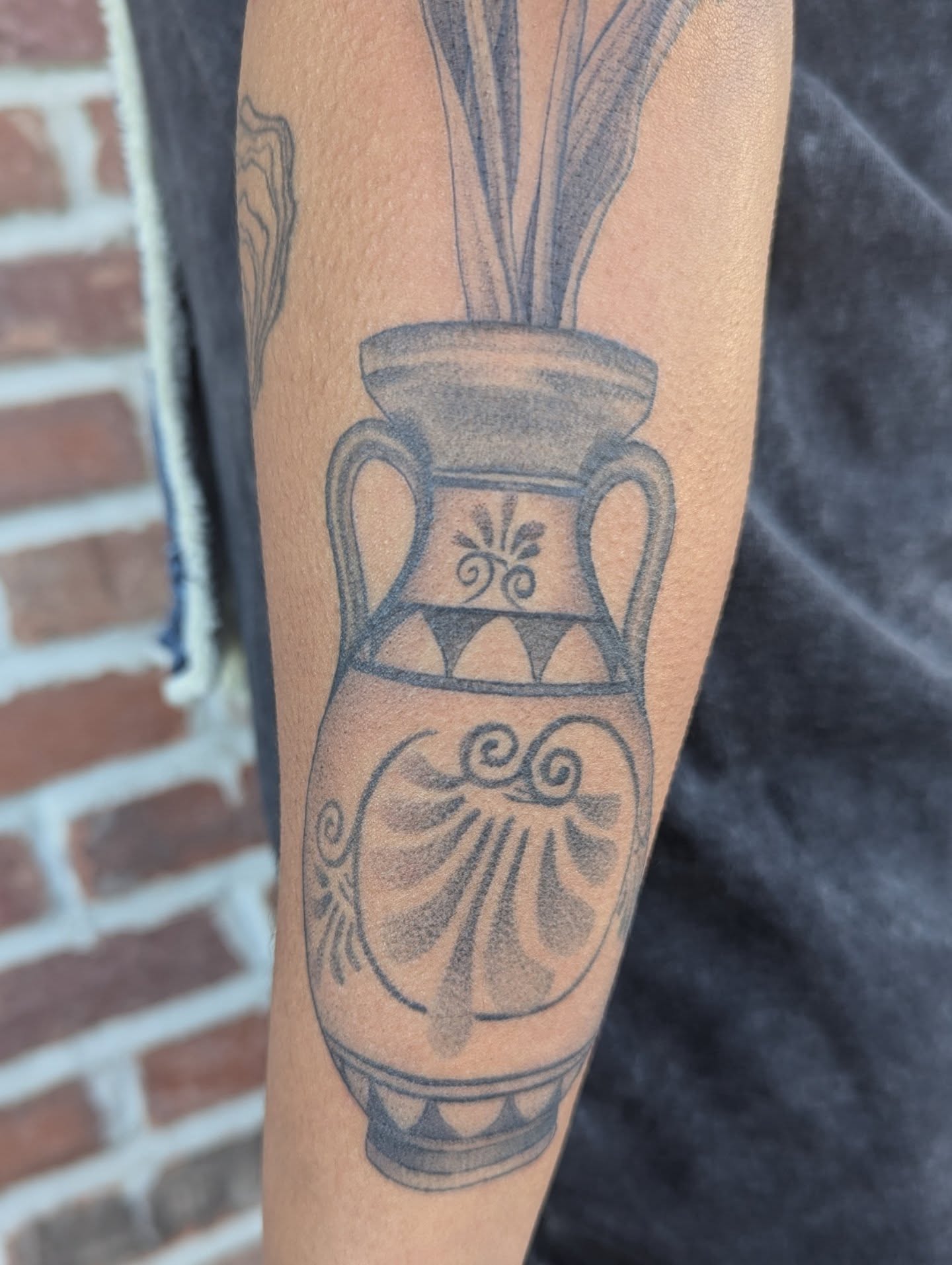 Tattoo by @colormemegantattoos โ black_and_grey