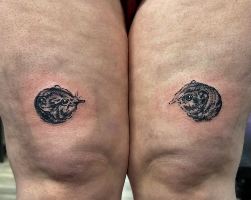 Tattoo by @bogwitchtattoos โ black_and_grey