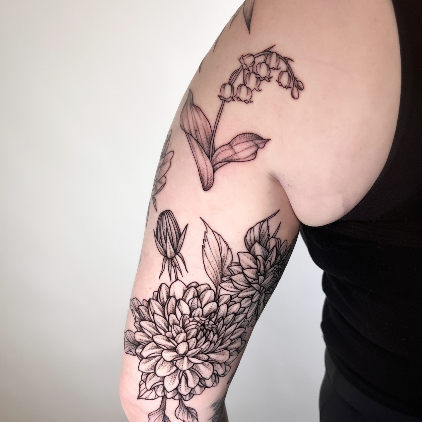Tattoo by @seed.eternal — dotwork, black_and_grey
