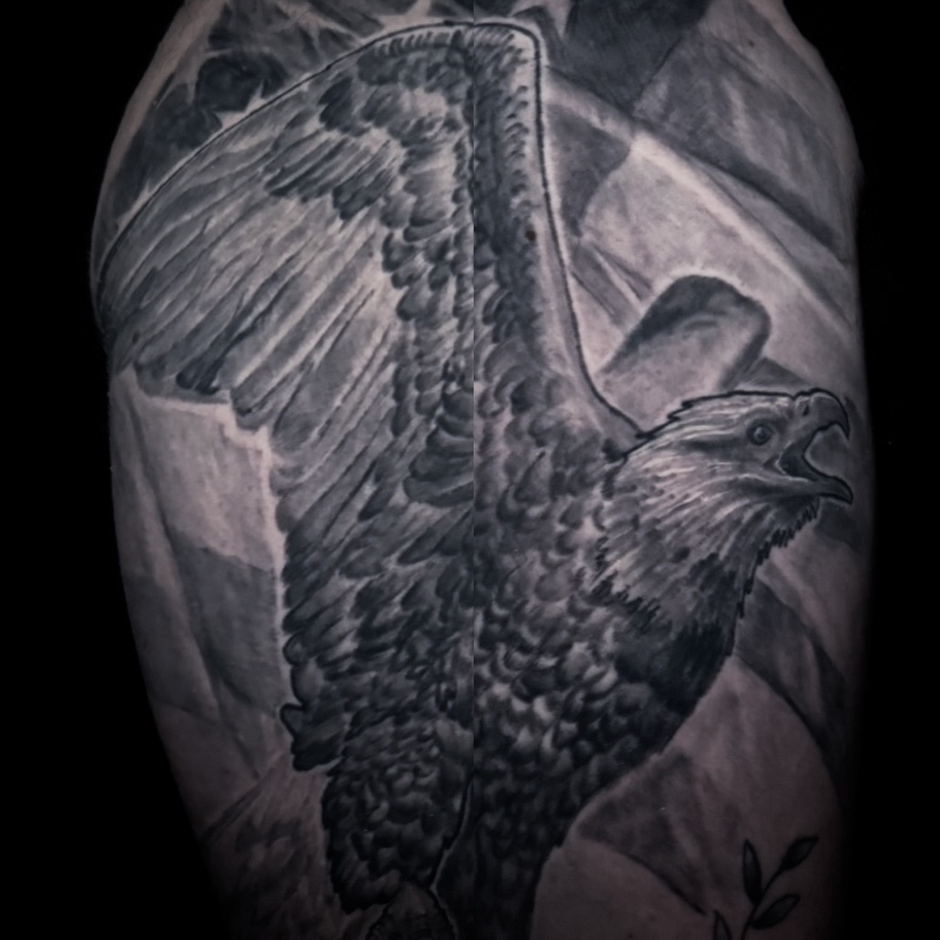 Tattoo by @phillyink — realism, black_and_grey